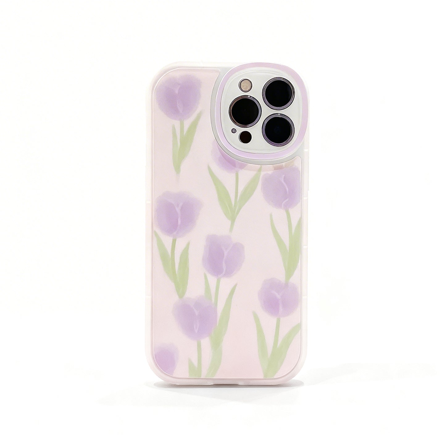 Pink Strawberry Floral Soft Phone Case for iPhone