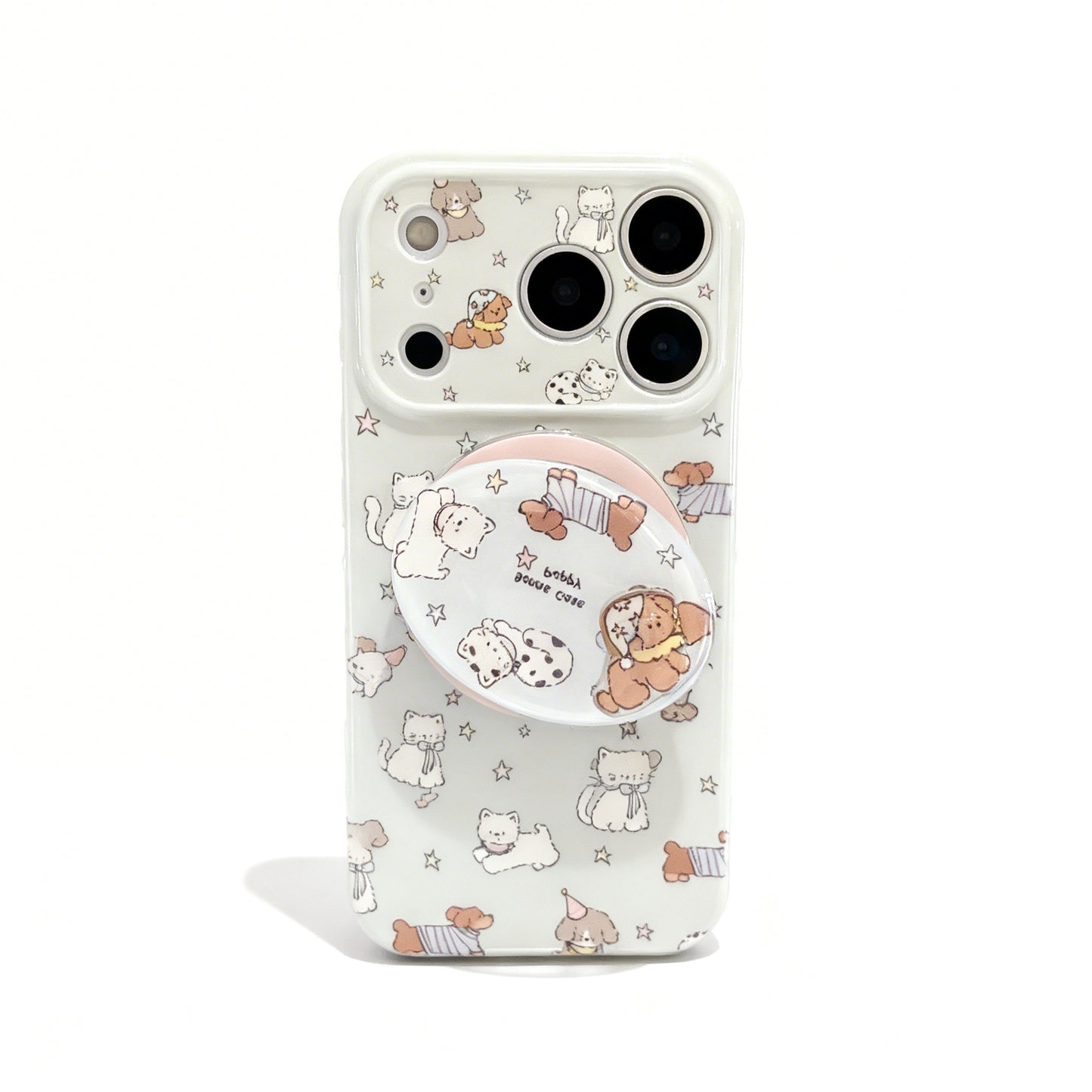 Blue Cute Pet Cartoon Shockproof Phone Case for iPhone