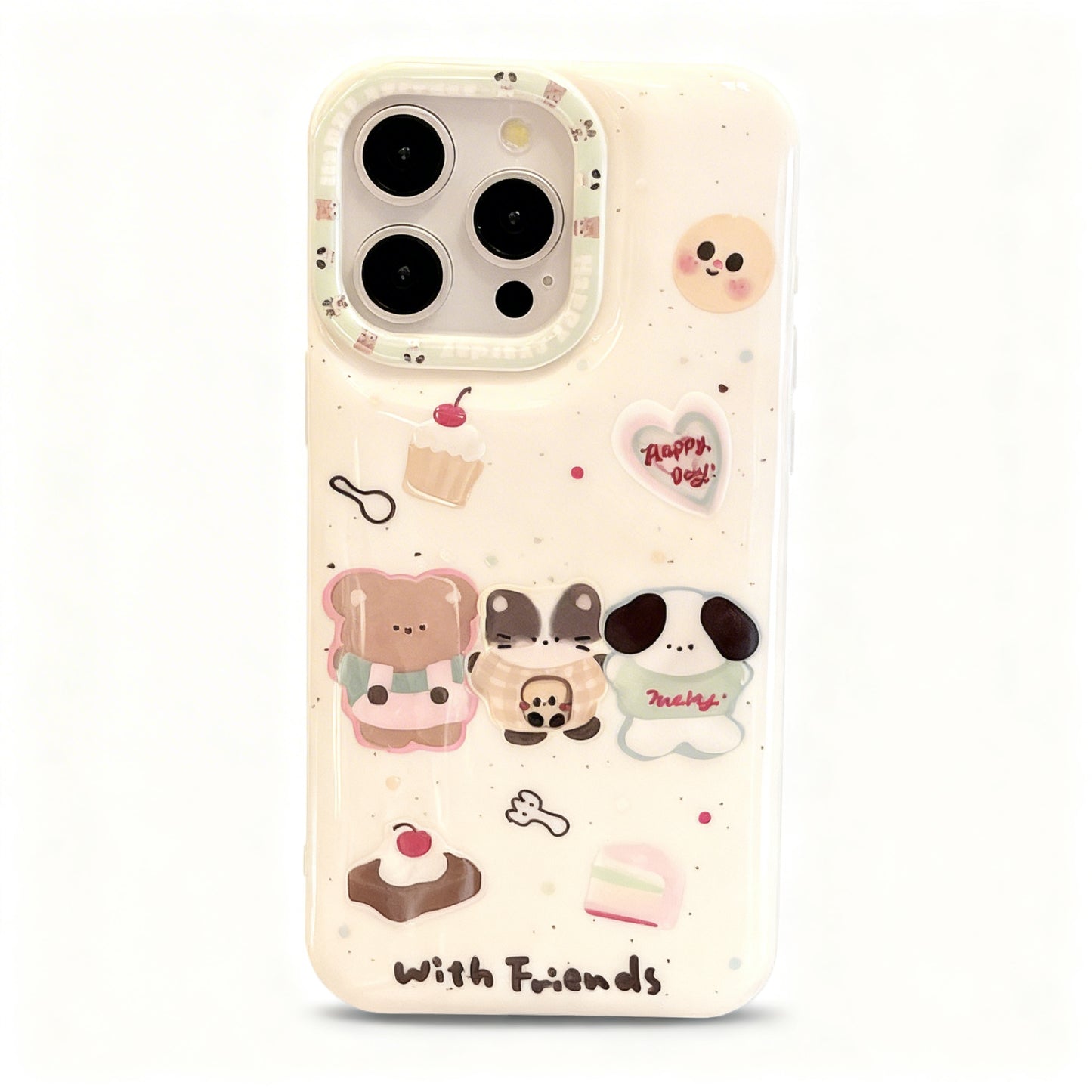Cute Animal Dessert Soft Silicone Phone Case for iPhone