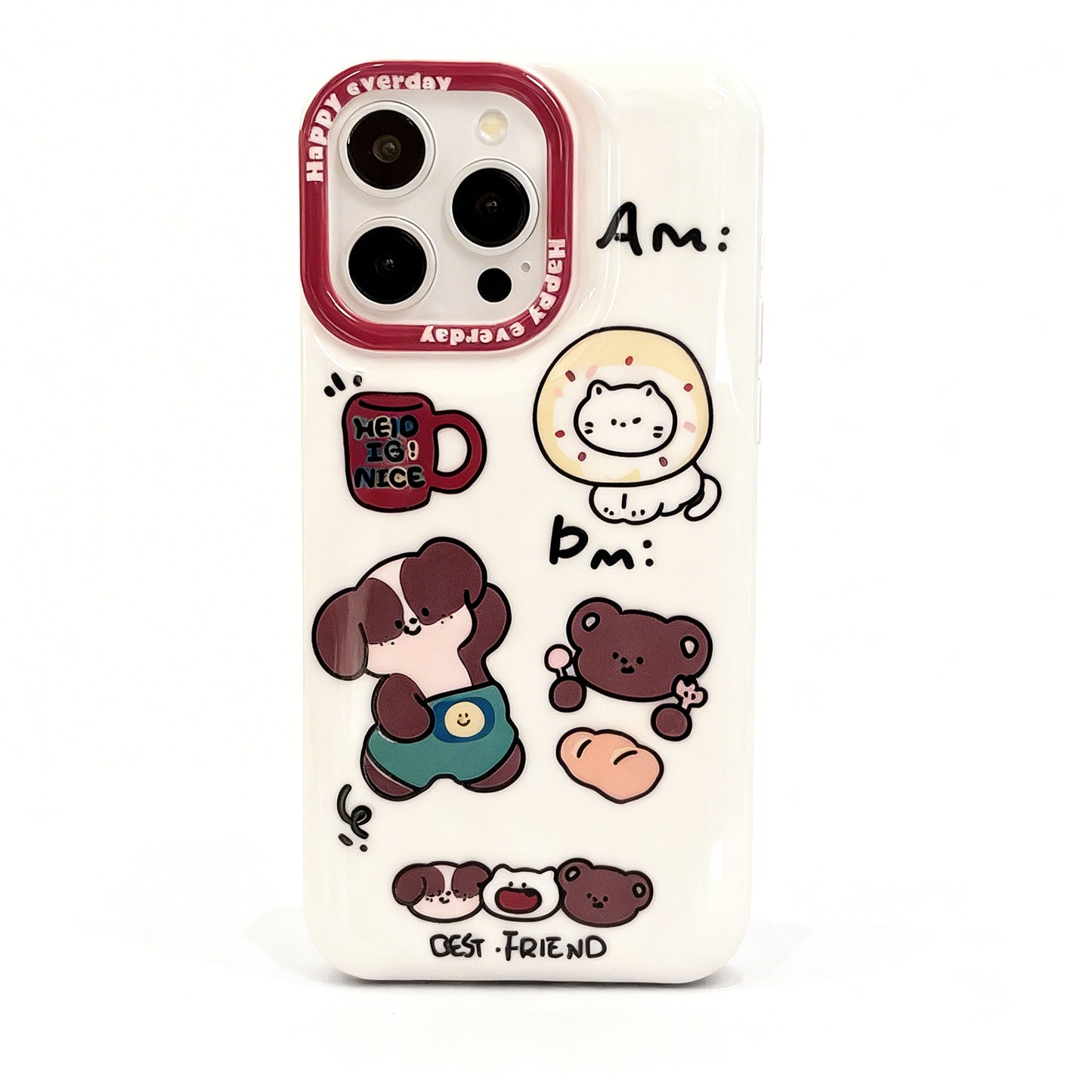Cute Animal Dessert Soft Silicone Phone Case for iPhone