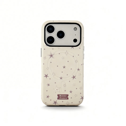 Korean Style Blue Star Stand Phone Case for iPhone
