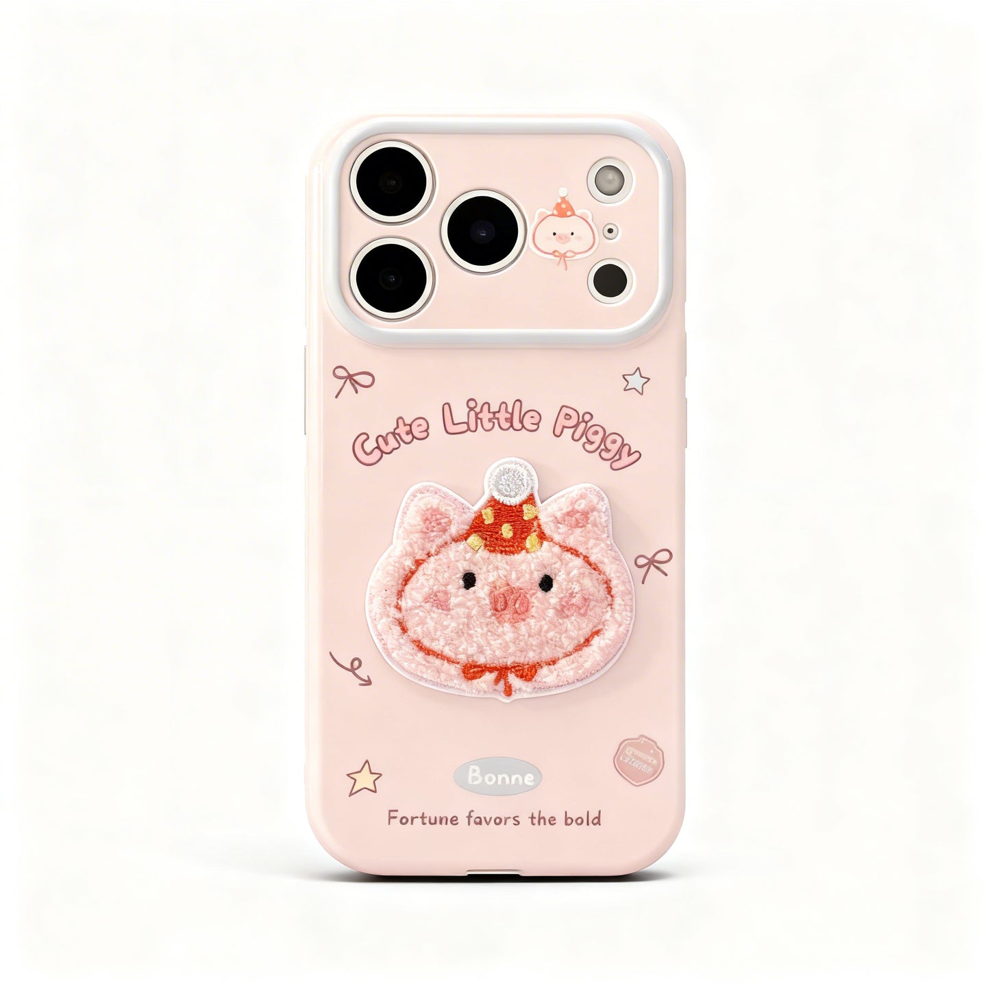 Cute Plush Animal Shockproof Phone Case for iPhone