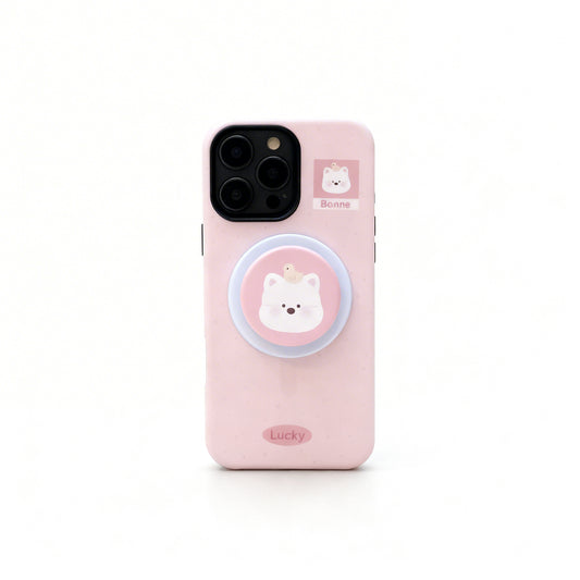 Cute Animal Magnetic Stand Phone Case for iPhone