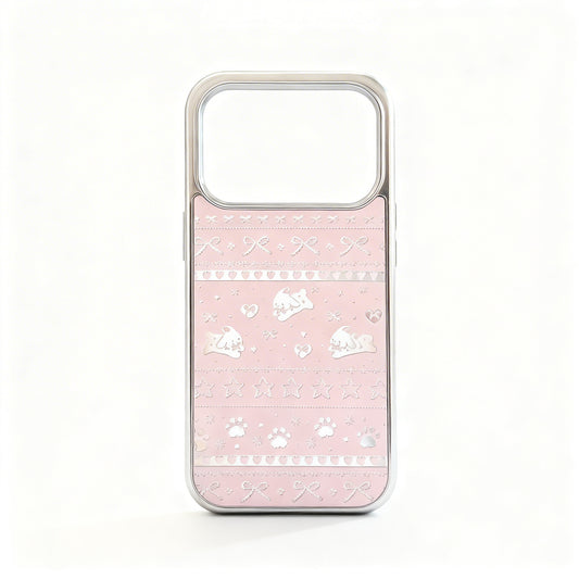 Cute Pink Bunny Glossy Phone Case for iPhone