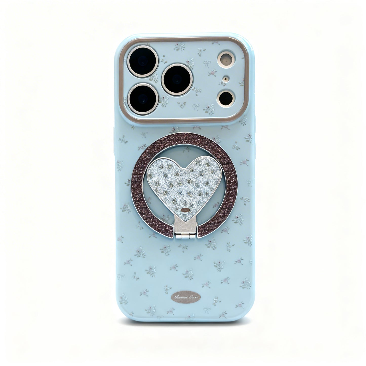 Pink Floral Soft Magnetic Phone Case for iPhone