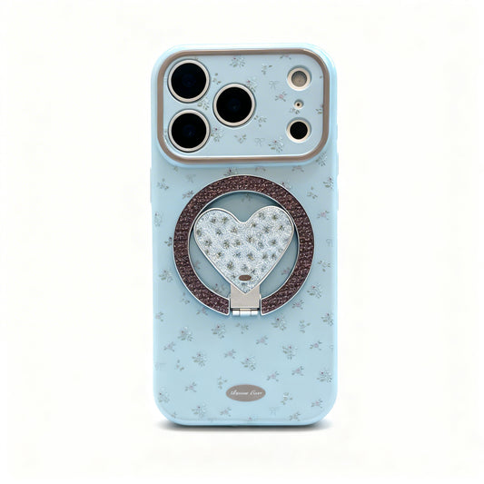 Pink Floral Soft Magnetic Phone Case for iPhone