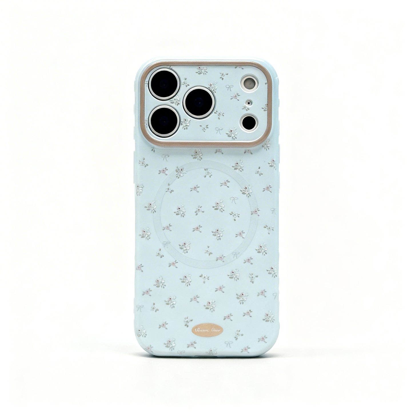 Pink Floral Soft Magnetic Phone Case for iPhone