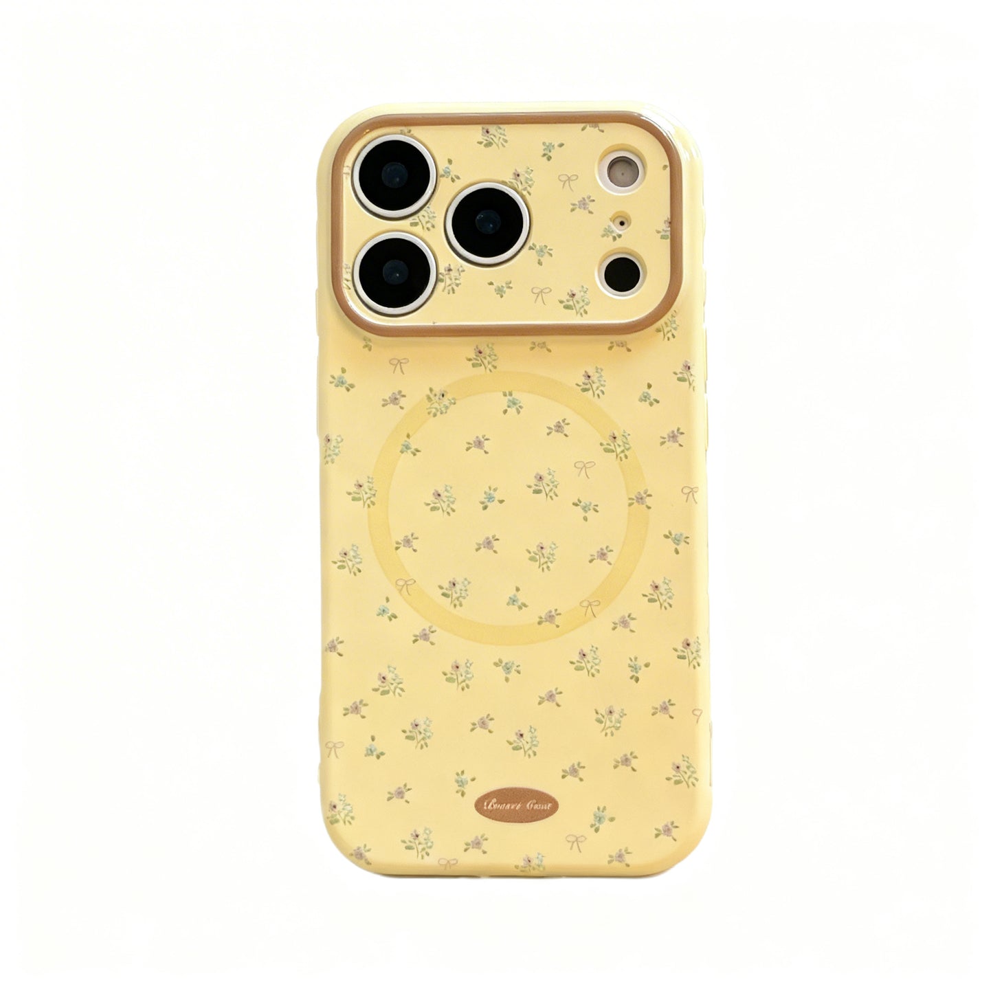 Pink Floral Soft Magnetic Phone Case for iPhone