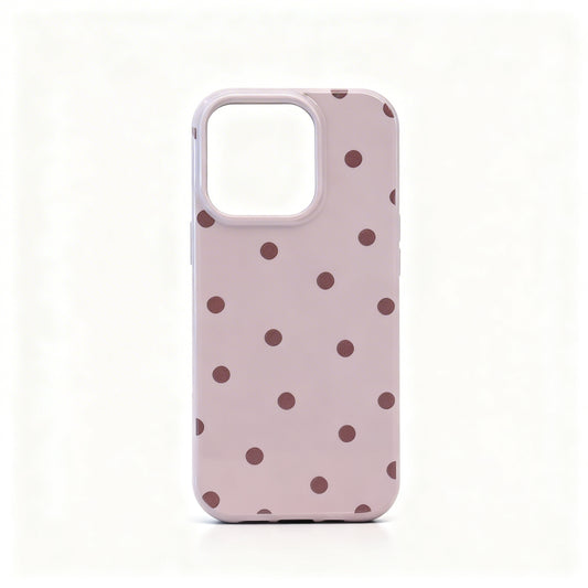Vintage Polka Dot Soft Phone Case for iPhone