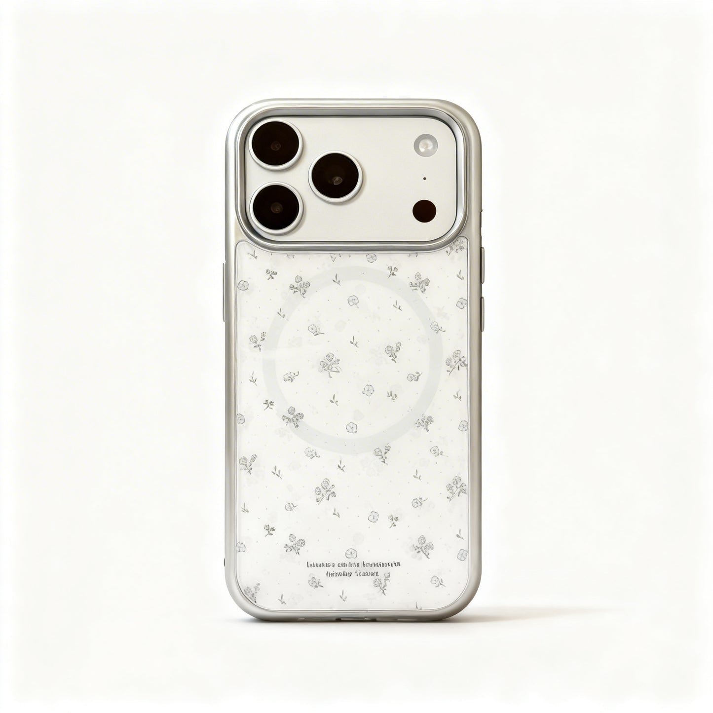 Soft Blue Floral Stand Phone Case for iPhone
