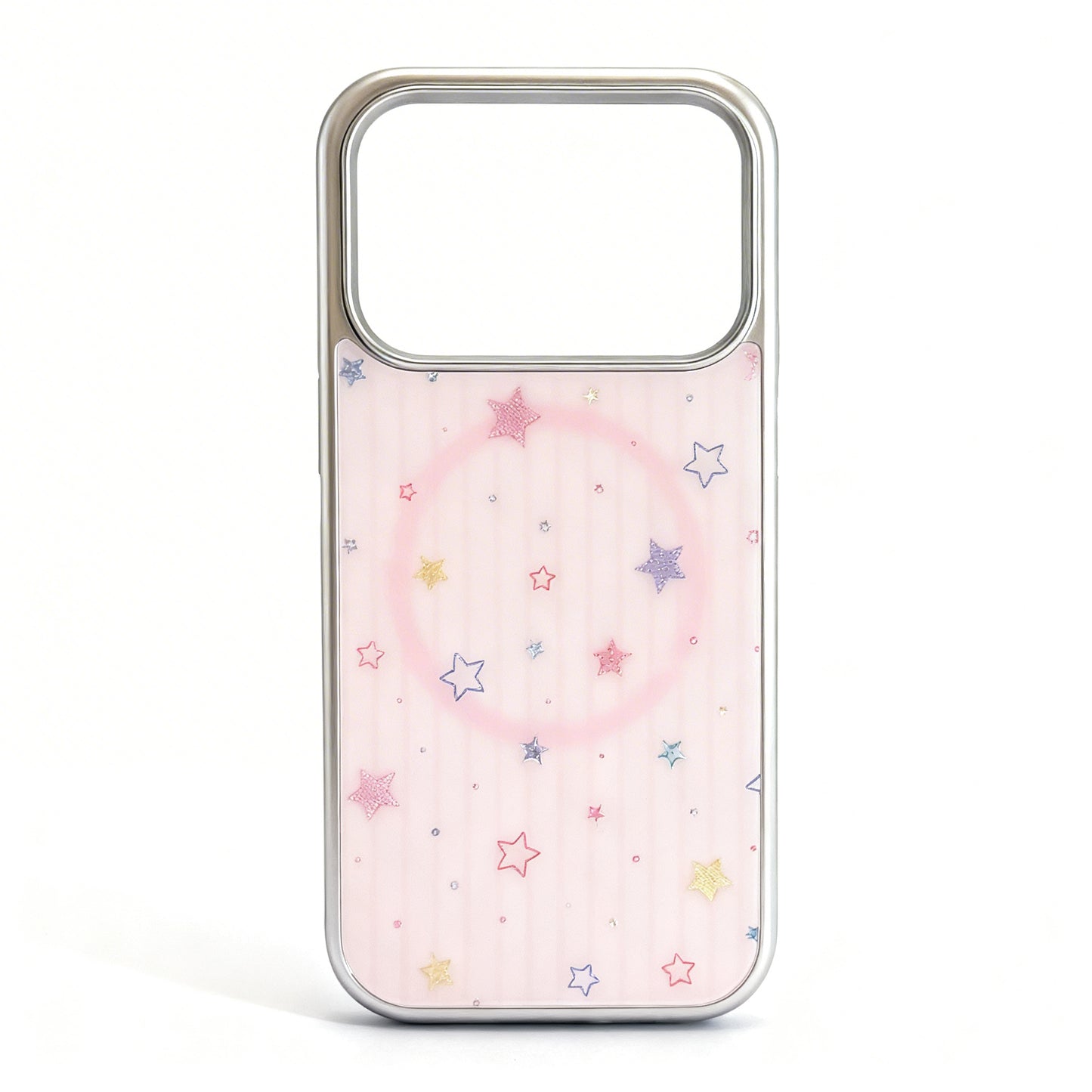 Pink Starry Dot Magnetic Stand Phone Case for iPhone