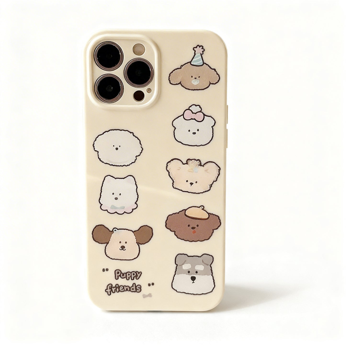 Cute Dog Doodle Soft Phone Case for iPhone