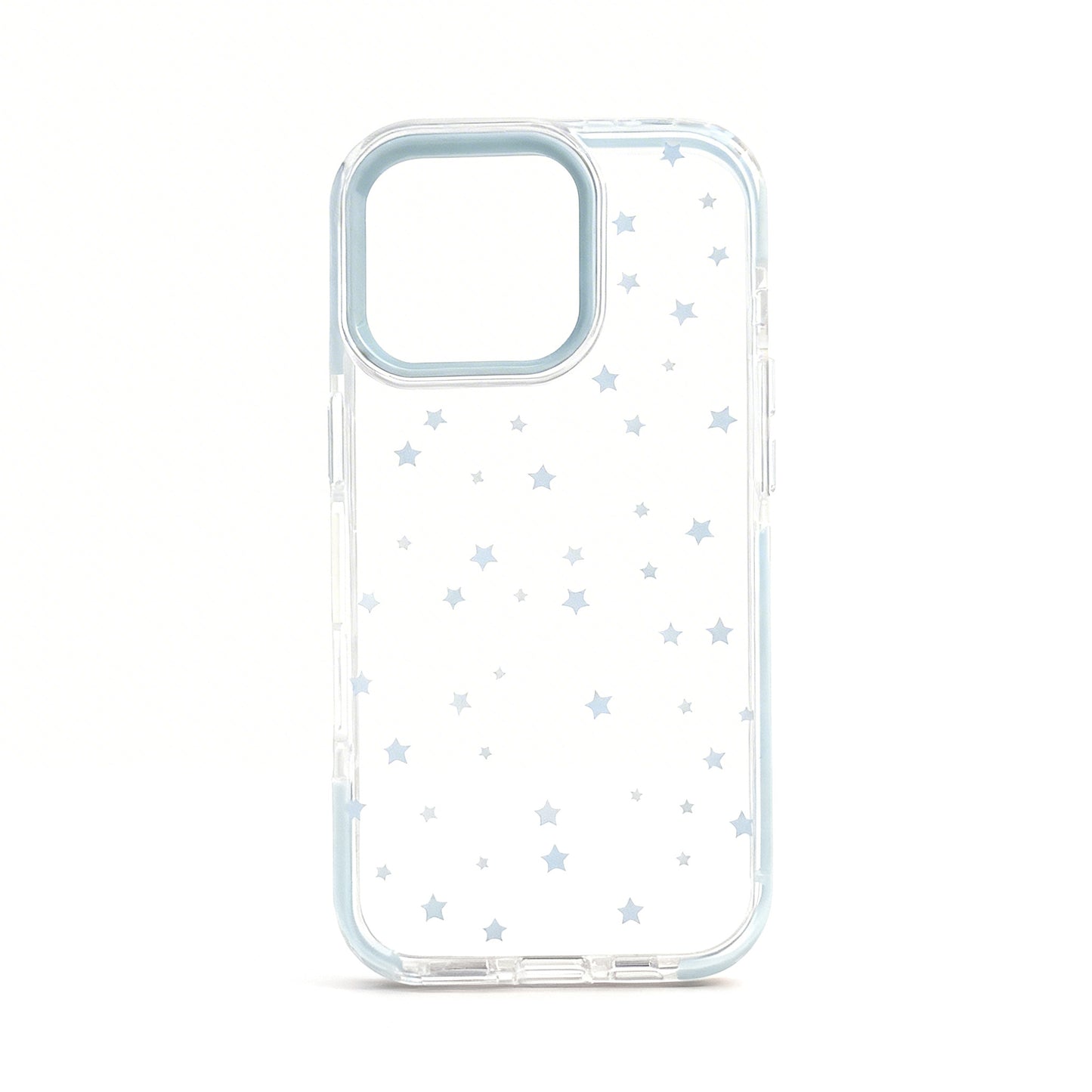 Blue Star Design Transparent Shockproof Phone Case for iPhone