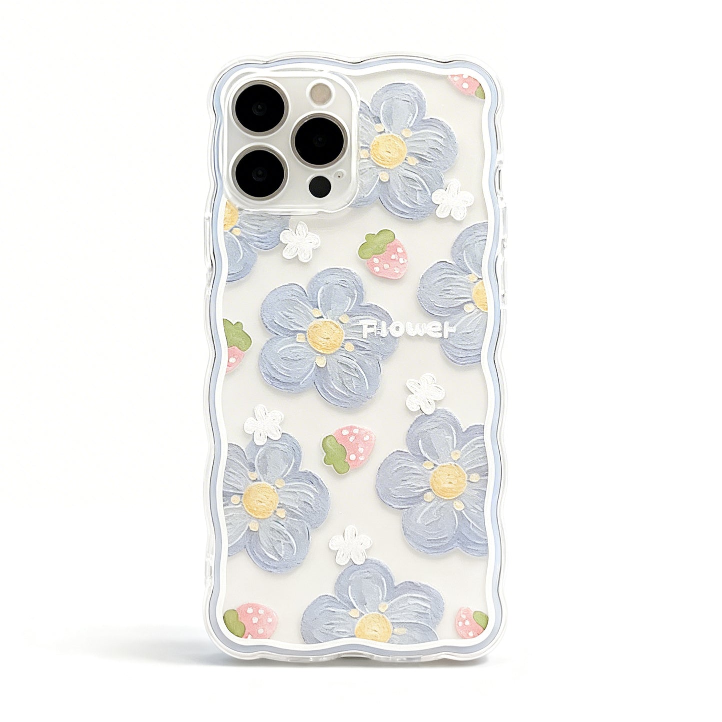 Pink Floral Soft Phone Case for iPhone