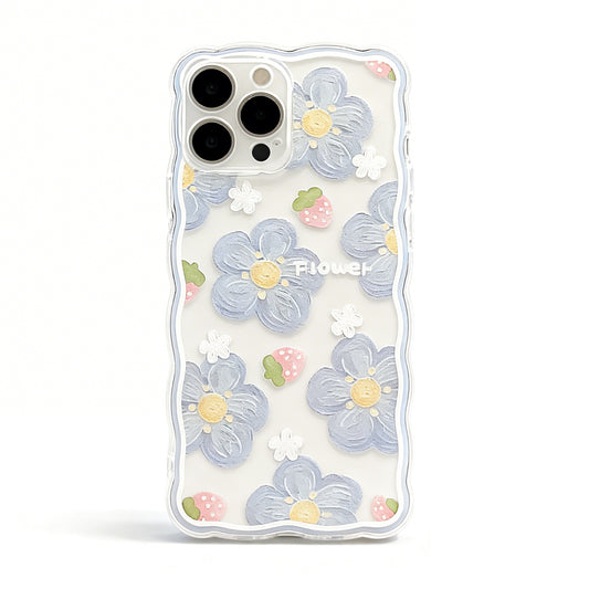 Pink Floral Soft Phone Case for iPhone