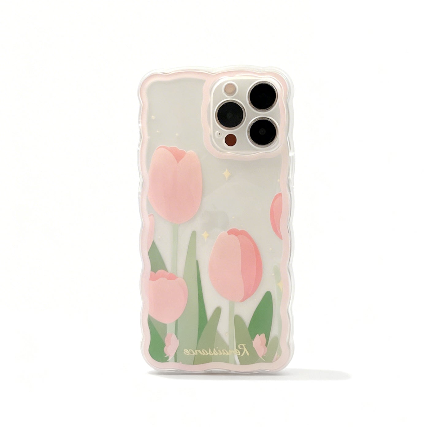 Pink Floral Soft Phone Case for iPhone