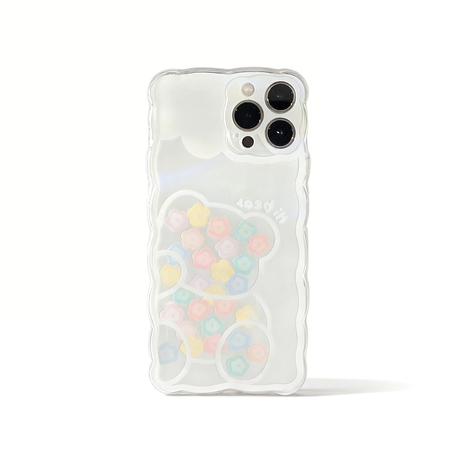 Pink Floral Soft Phone Case for iPhone