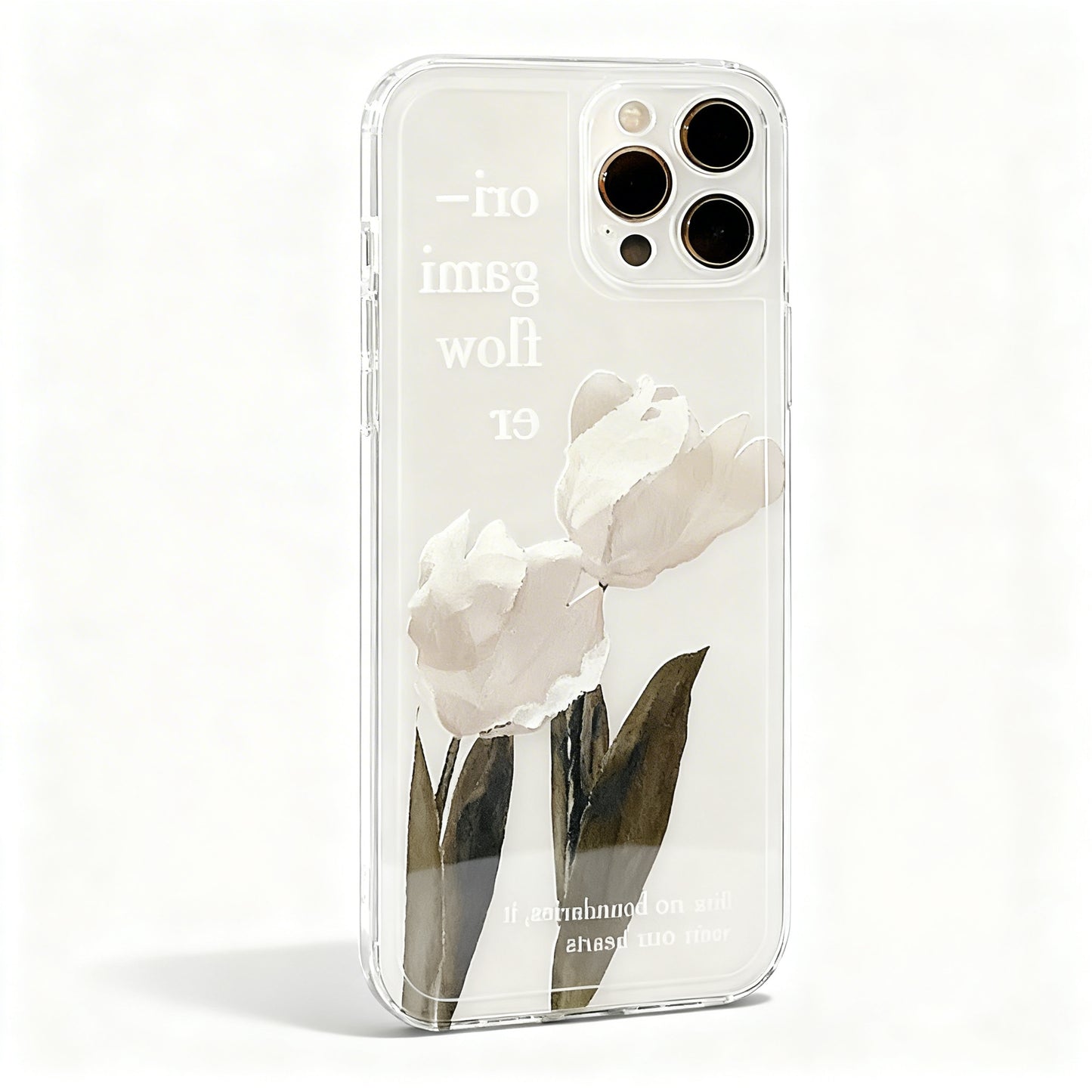 Pink Floral Soft Phone Case for iPhone