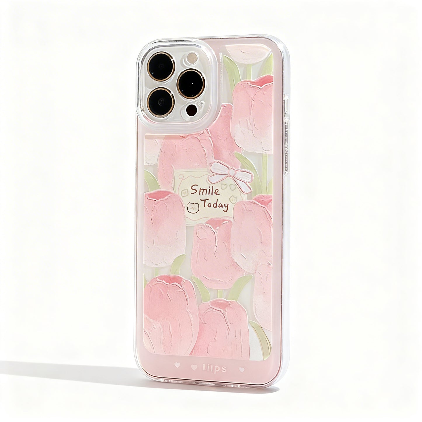 Pink Floral Soft Phone Case for iPhone