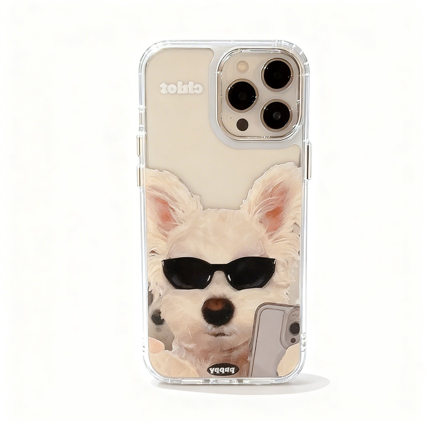 Minimalist Glossy Mirror Phone Case for iPhone