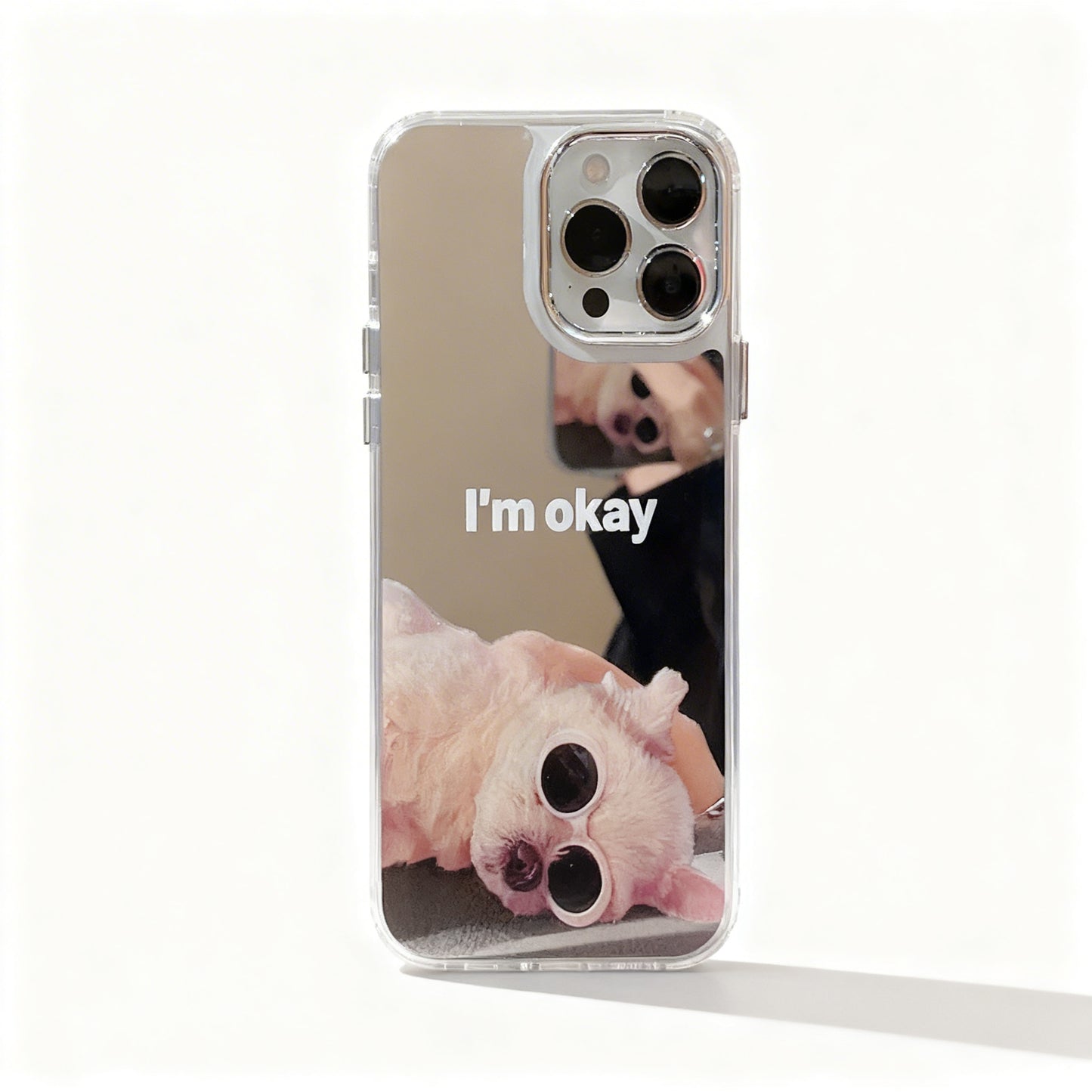 Minimalist Glossy Mirror Phone Case for iPhone