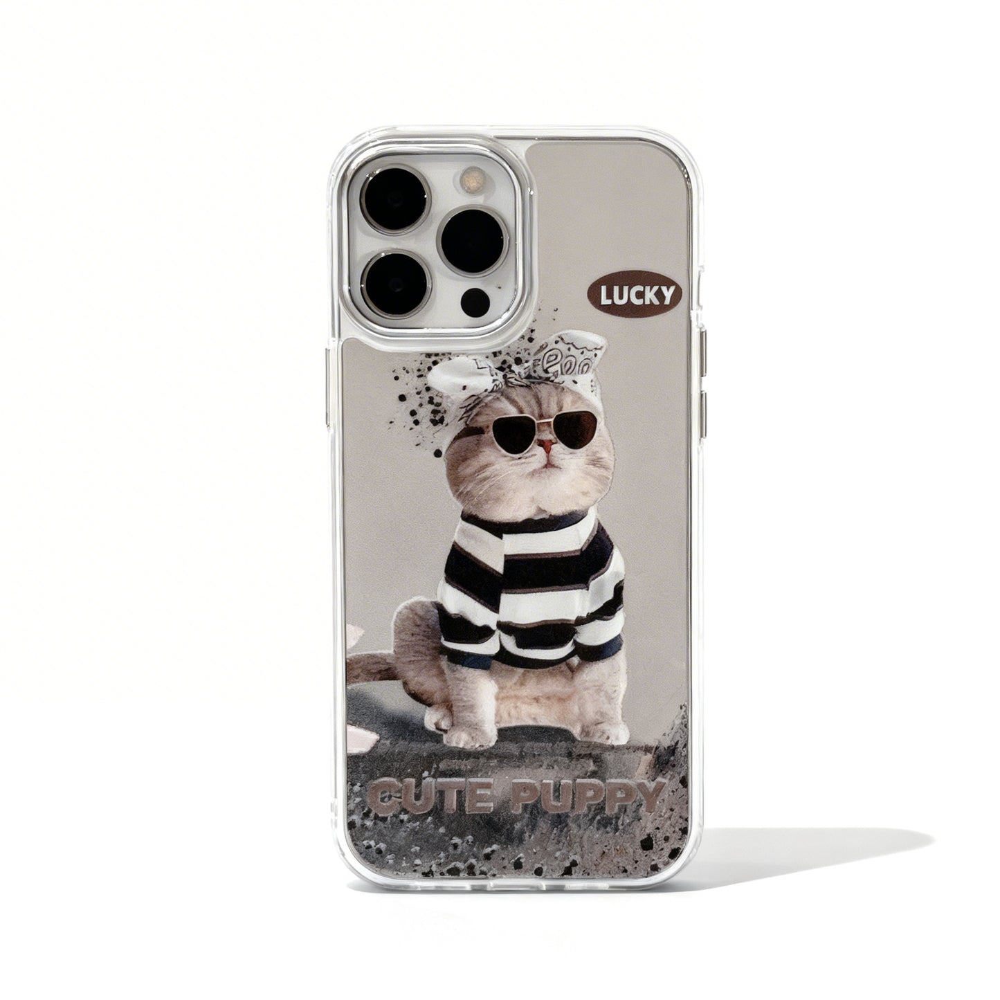 Minimalist Glossy Mirror Phone Case for iPhone