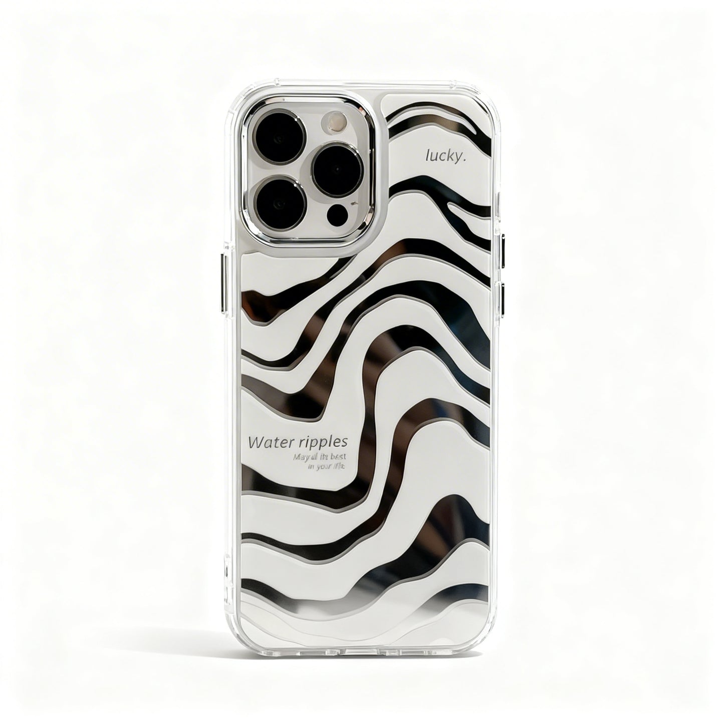 Minimalist Glossy Mirror Phone Case for iPhone