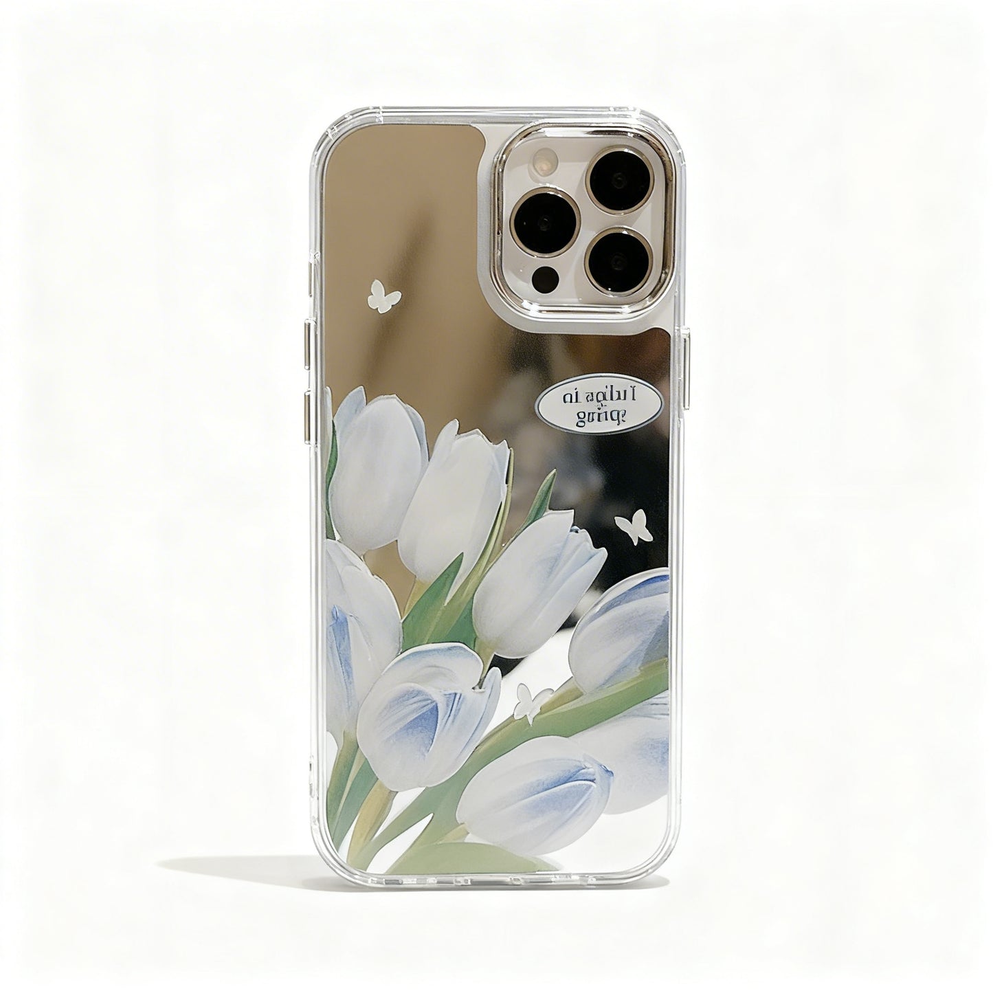 Minimalist Glossy Mirror Phone Case for iPhone