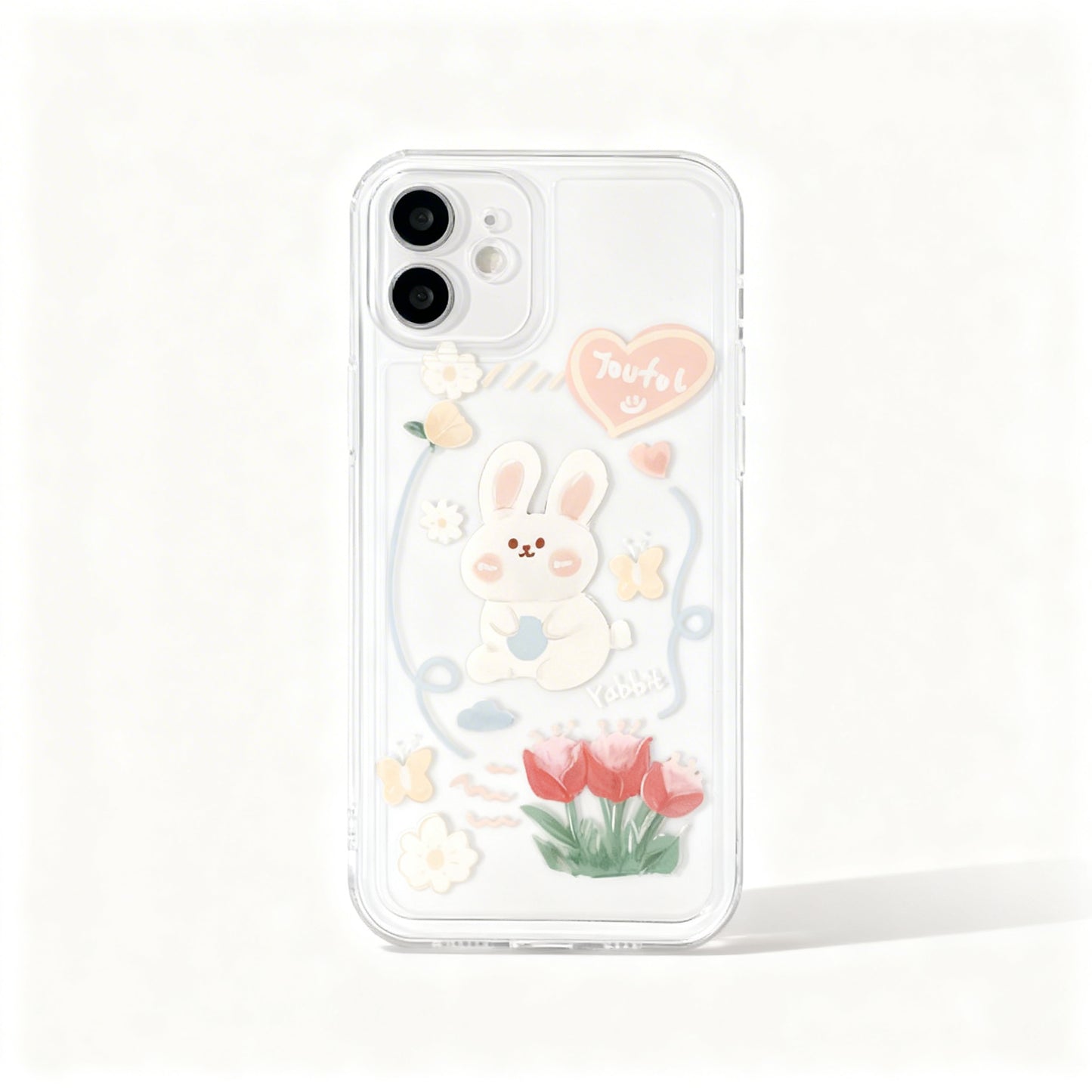 Clear Soft Floral Phone Case for iPhone