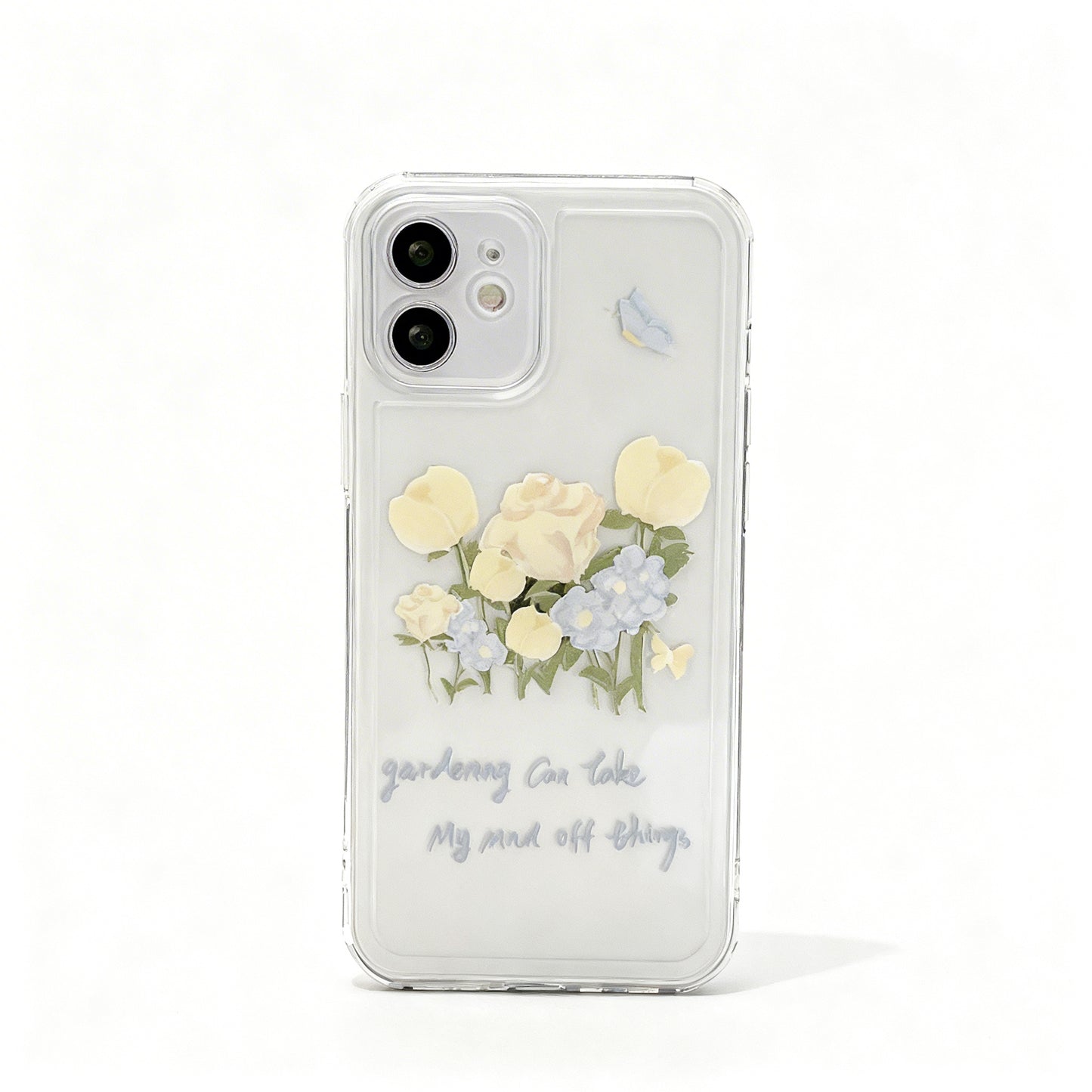 Clear Soft Floral Phone Case for iPhone
