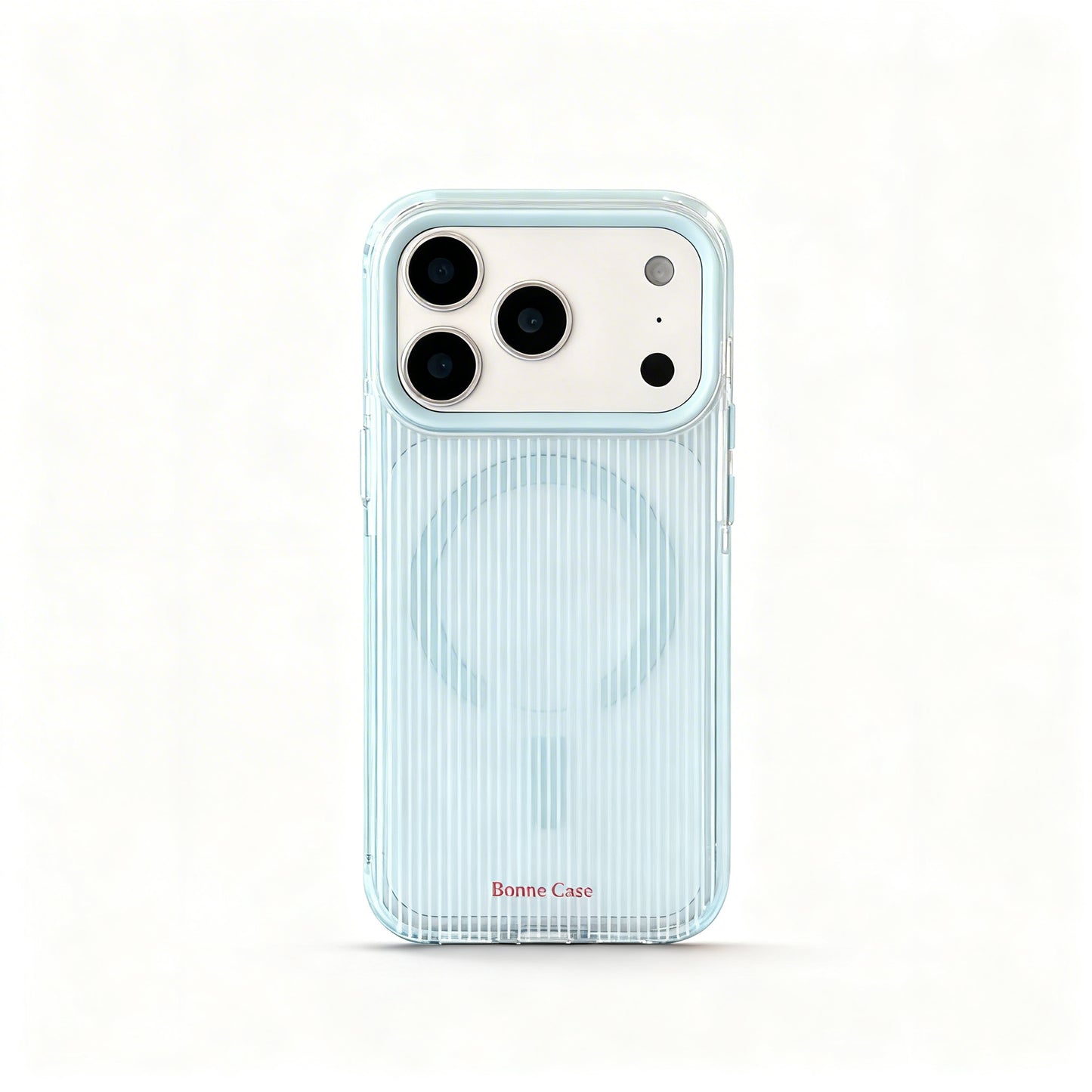 Pink Brown Striped Soft Magnetic Phone Case for iPhone