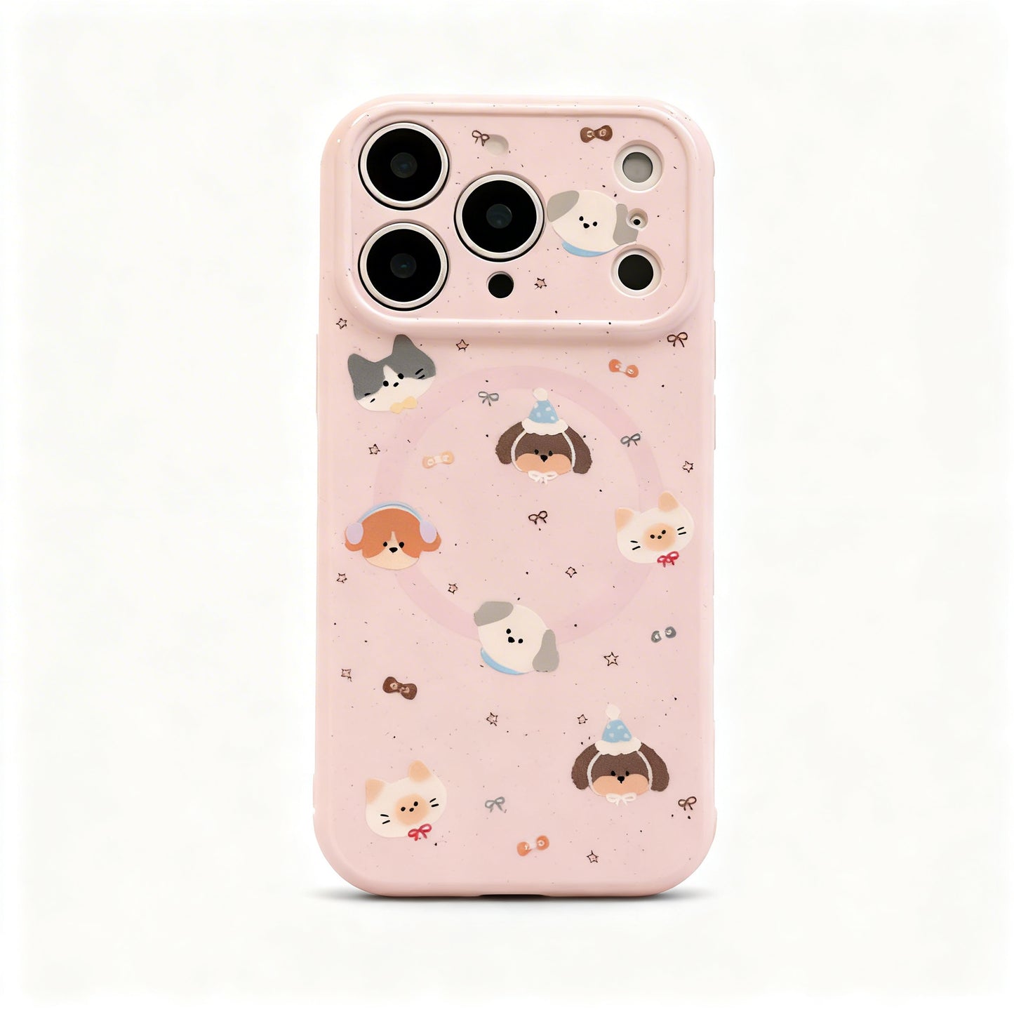 Cute Cartoon Dog Magnetic Stand Phone Case for iPhone