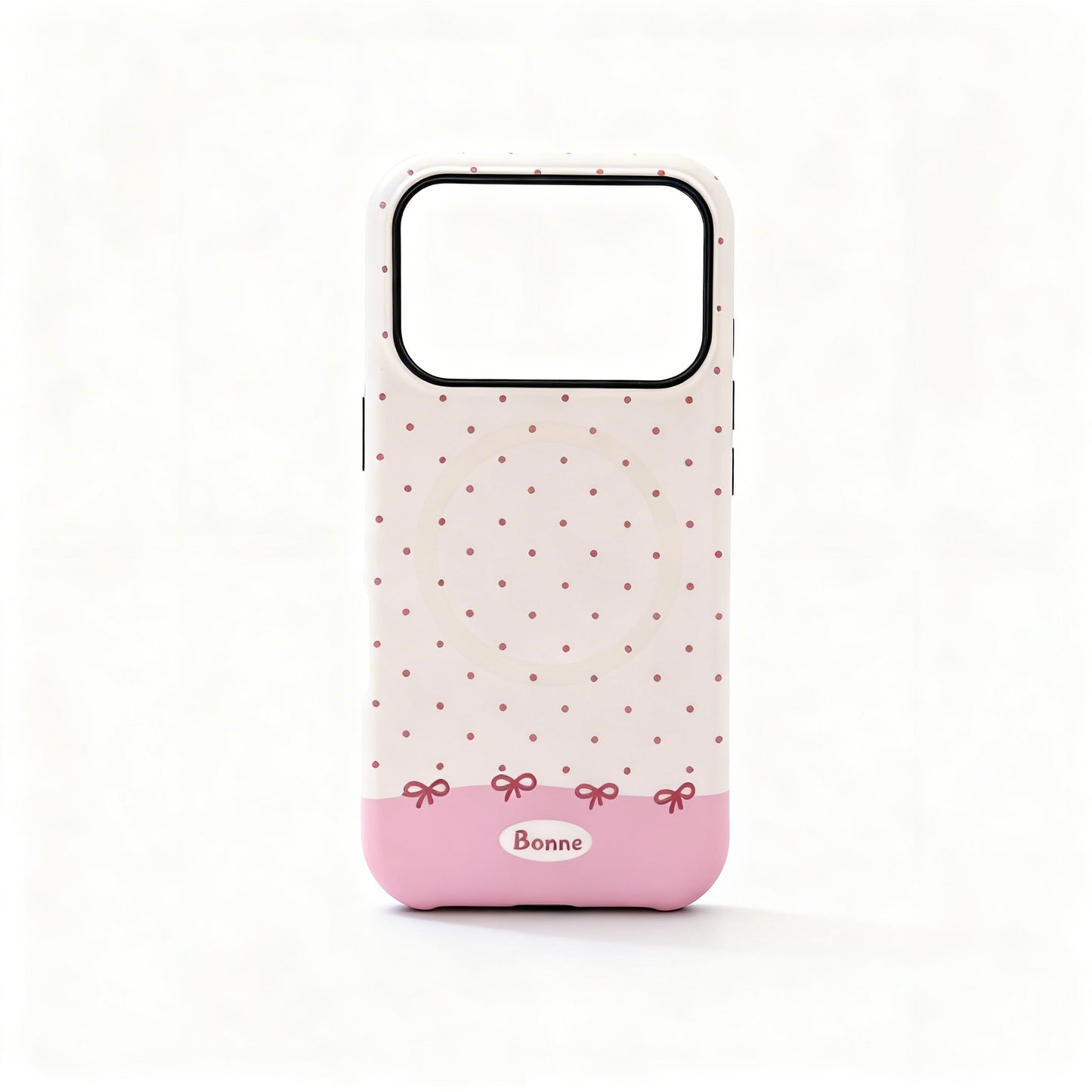 Cute Cream Polka Dot Magnetic Phone Case for iPhone