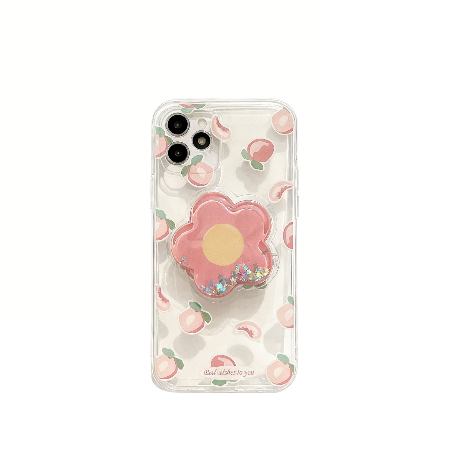 Pink Floral Stand Phone Case for iPhone