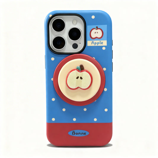 Vintage Red Fruit Magnetic Stand Phone Case for iPhone