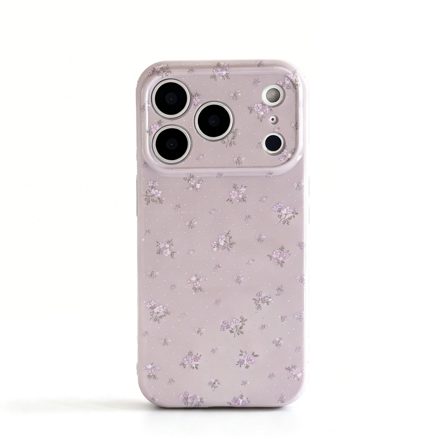 Soft Pink Floral Patterned Phone Case for iPhone