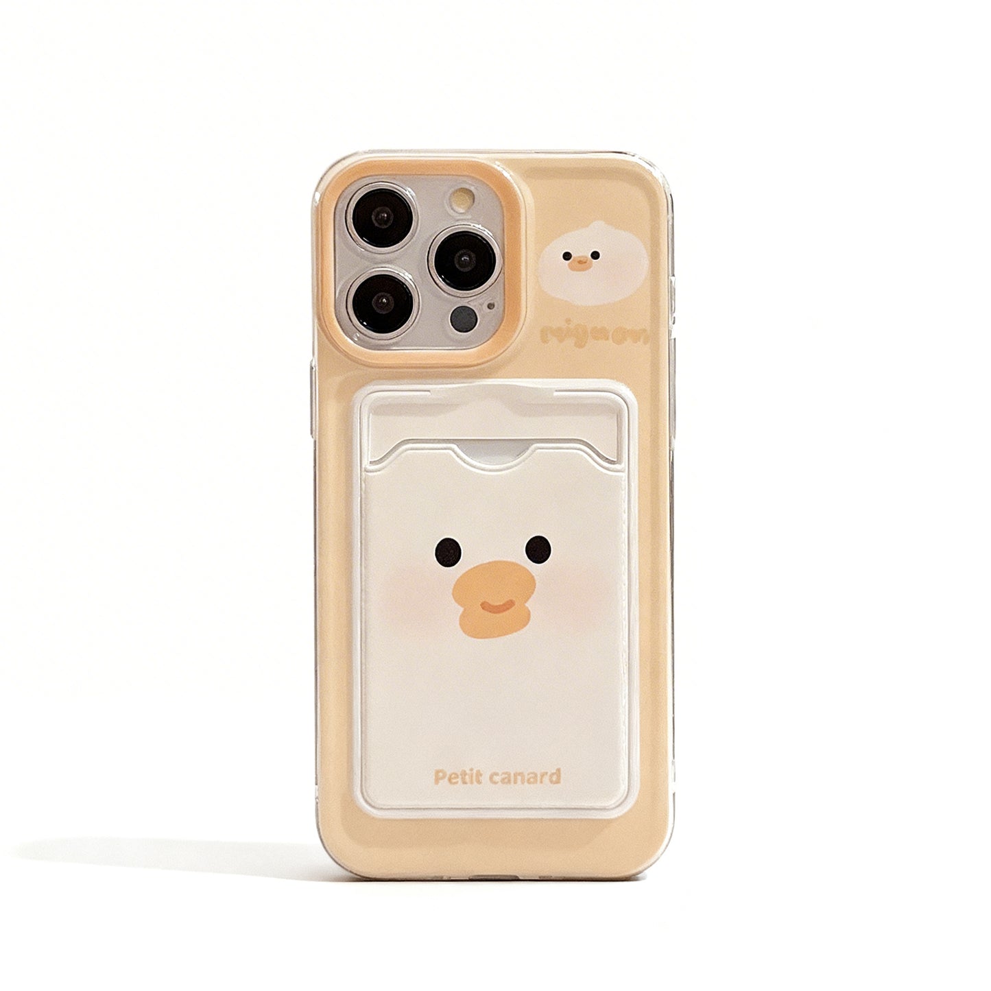 Cute Cartoon Card Holder Soft Phone Case for iPhone