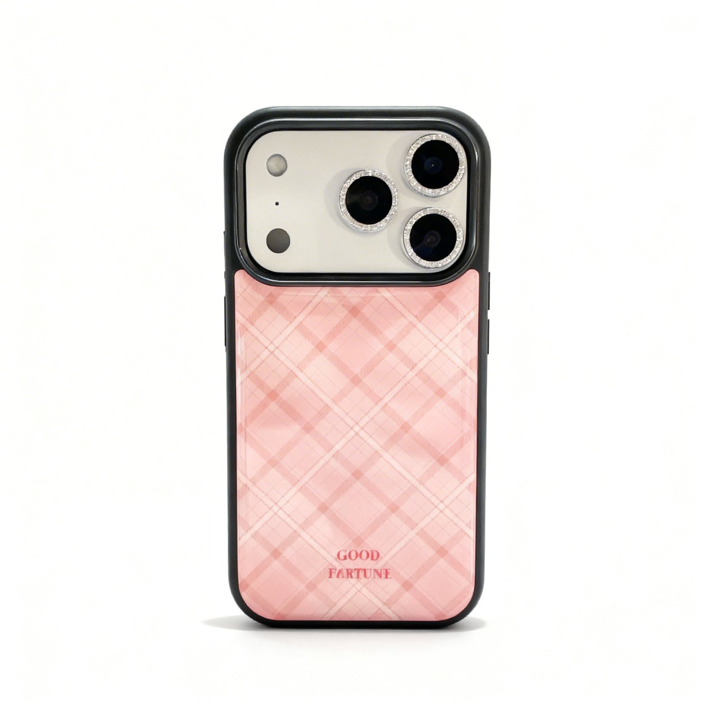 Pink Plaid Soft Phone Case for iPhone