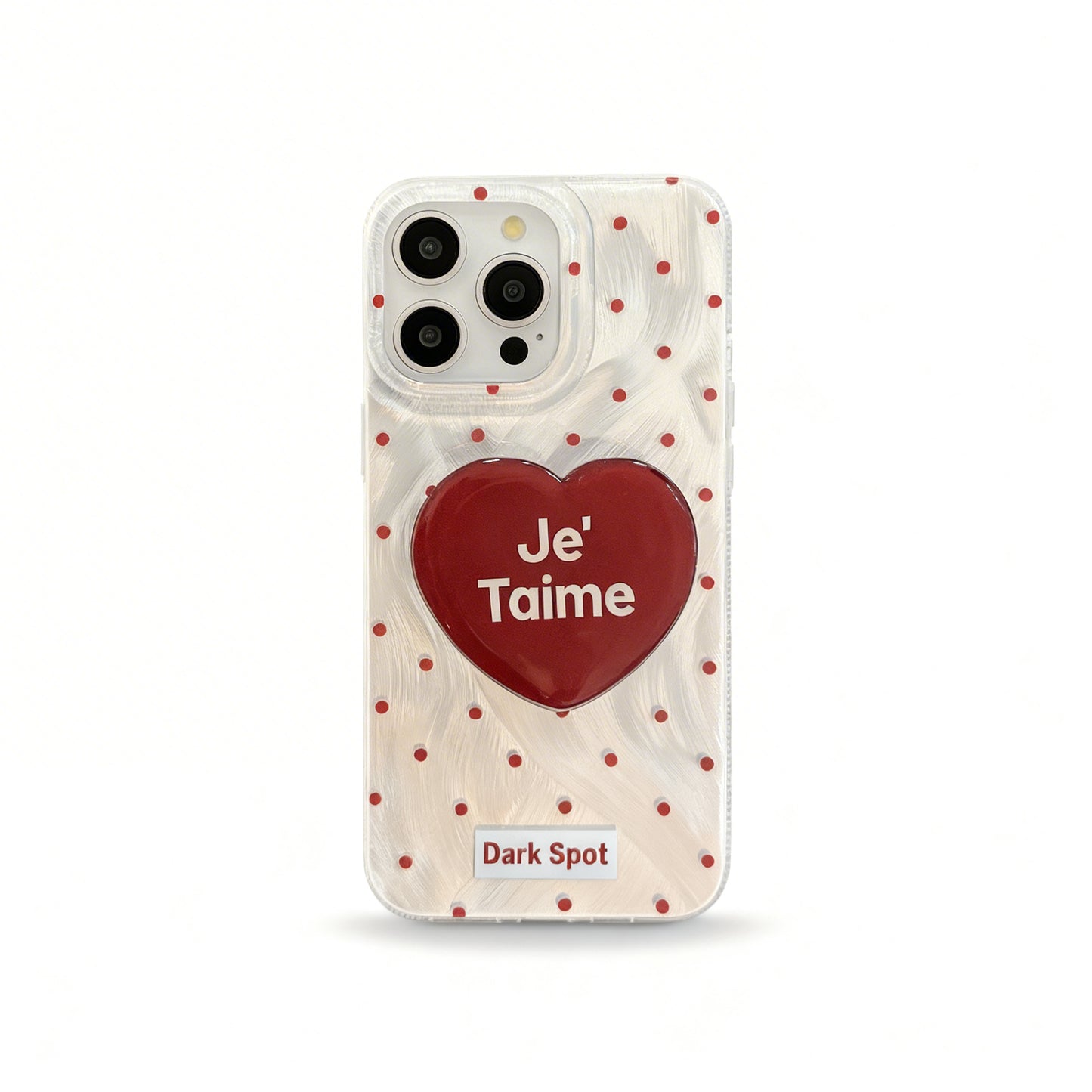 Vintage Red Heart Stand Phone Case for iPhone
