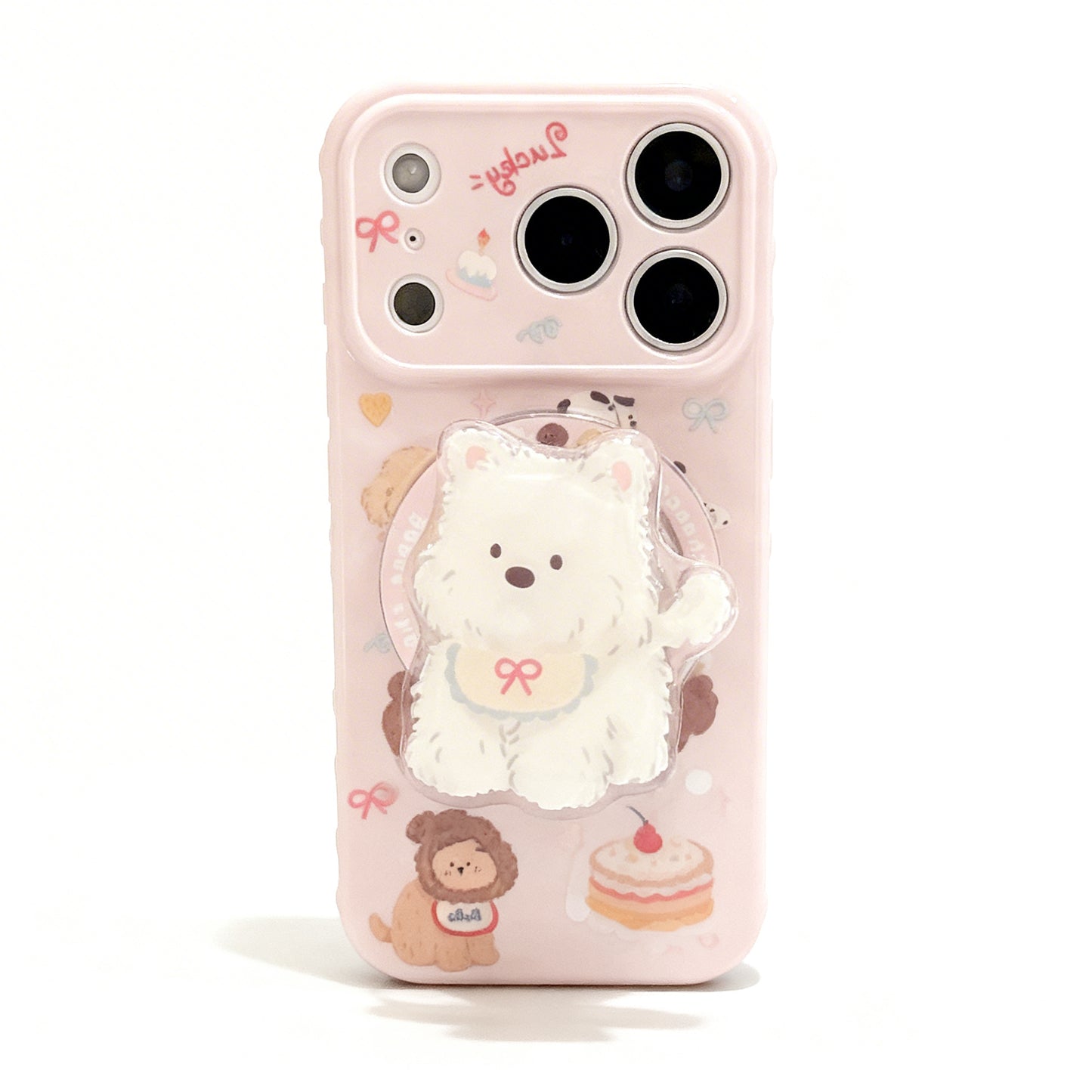 Cute Korean Style Cartoon Dog Soft Phone Case for iPhone