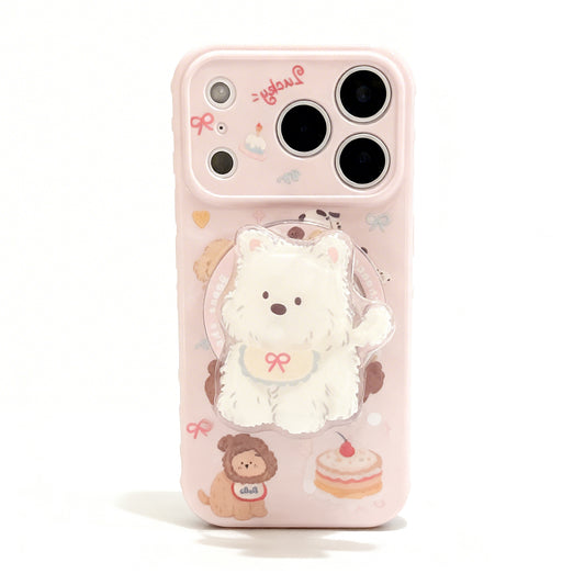 Cute Korean Style Cartoon Dog Soft Phone Case for iPhone
