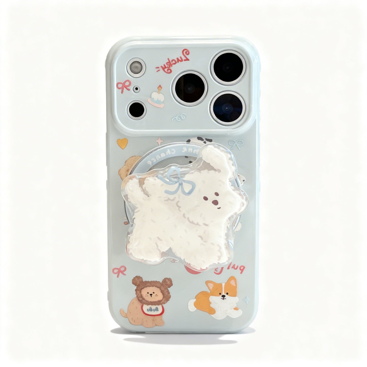 Cute Korean Style Cartoon Dog Soft Phone Case for iPhone