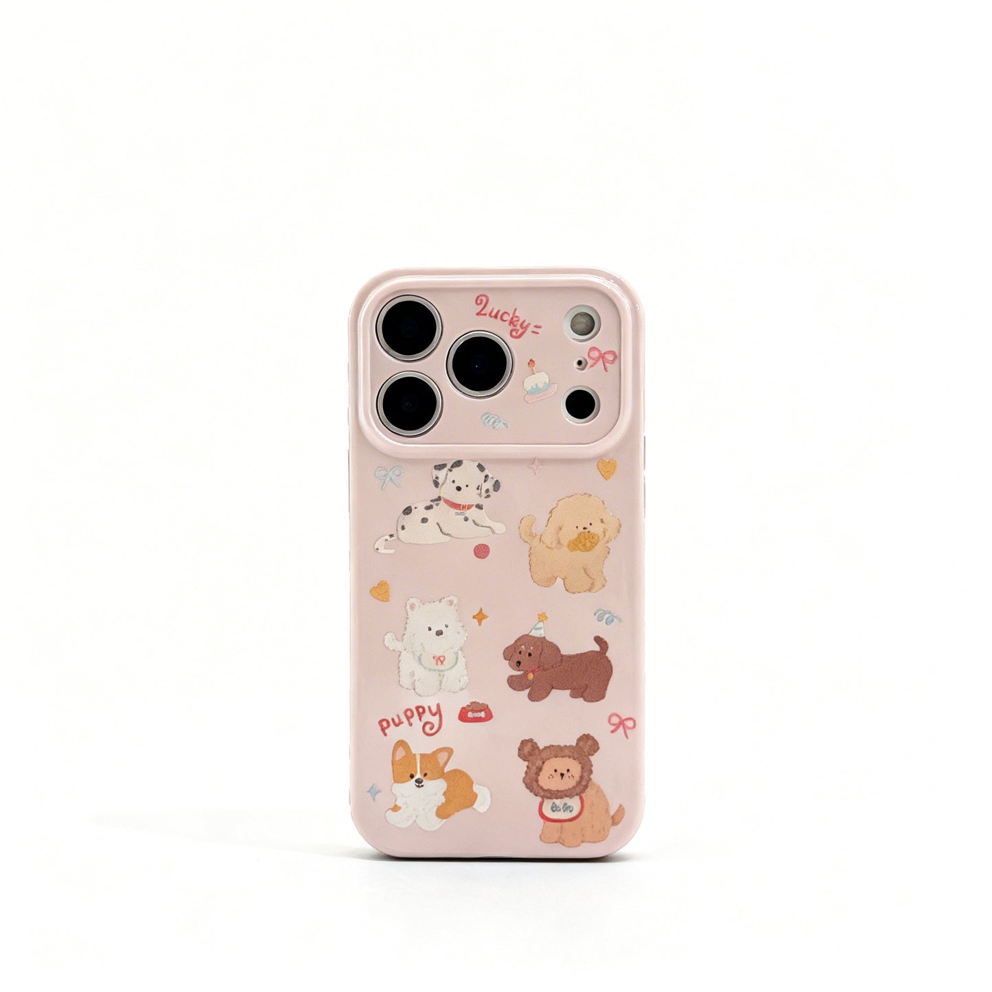 Cute Korean Style Cartoon Dog Soft Phone Case for iPhone