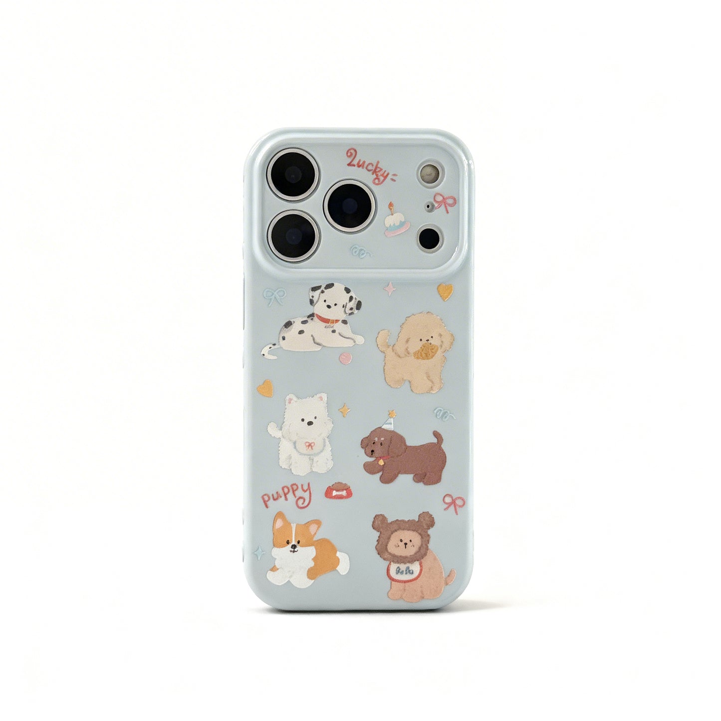 Cute Korean Style Cartoon Dog Soft Phone Case for iPhone