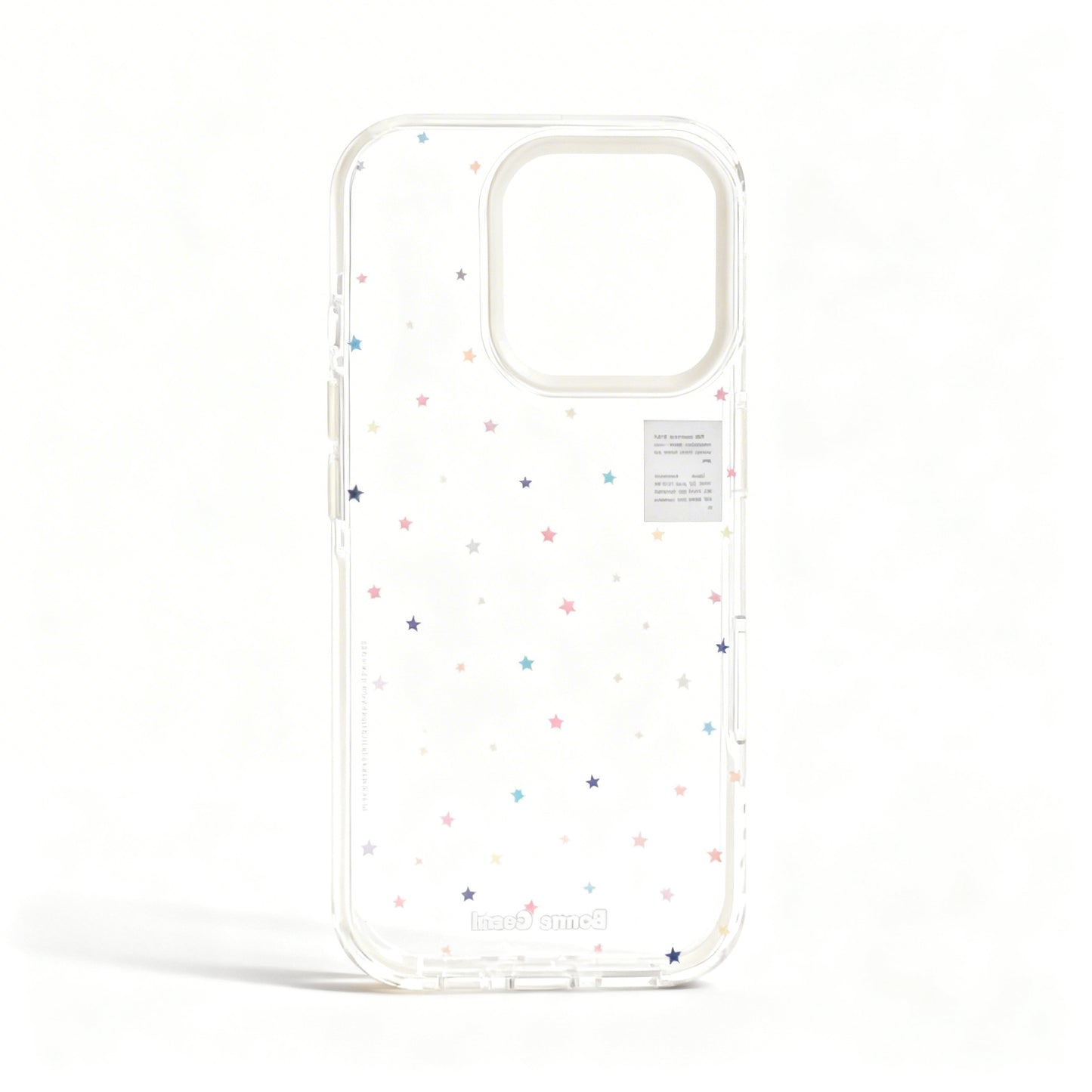 Transparent Star Design Soft Phone Case with Stand for iPhone