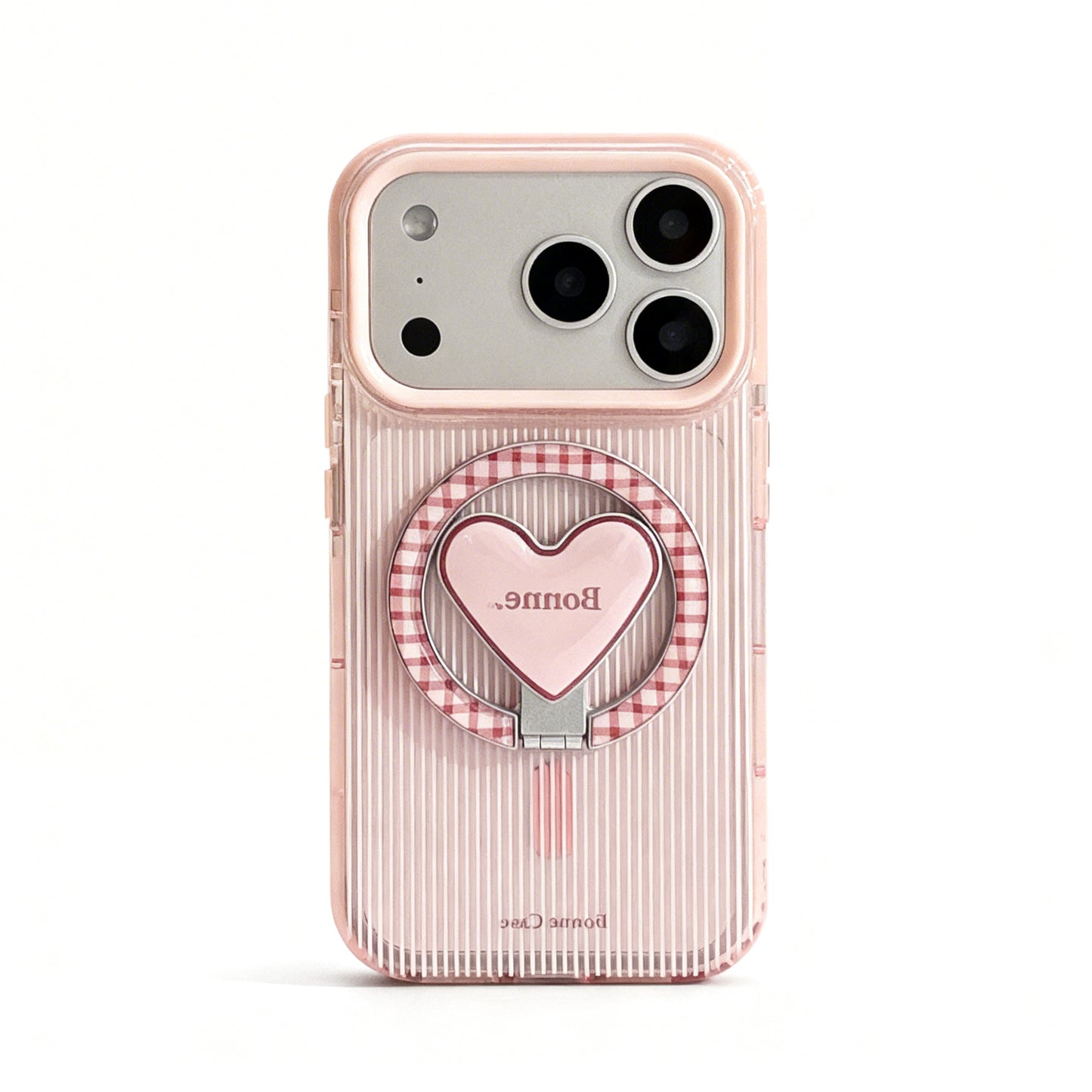 Transparent Star Design Soft Phone Case with Stand for iPhone