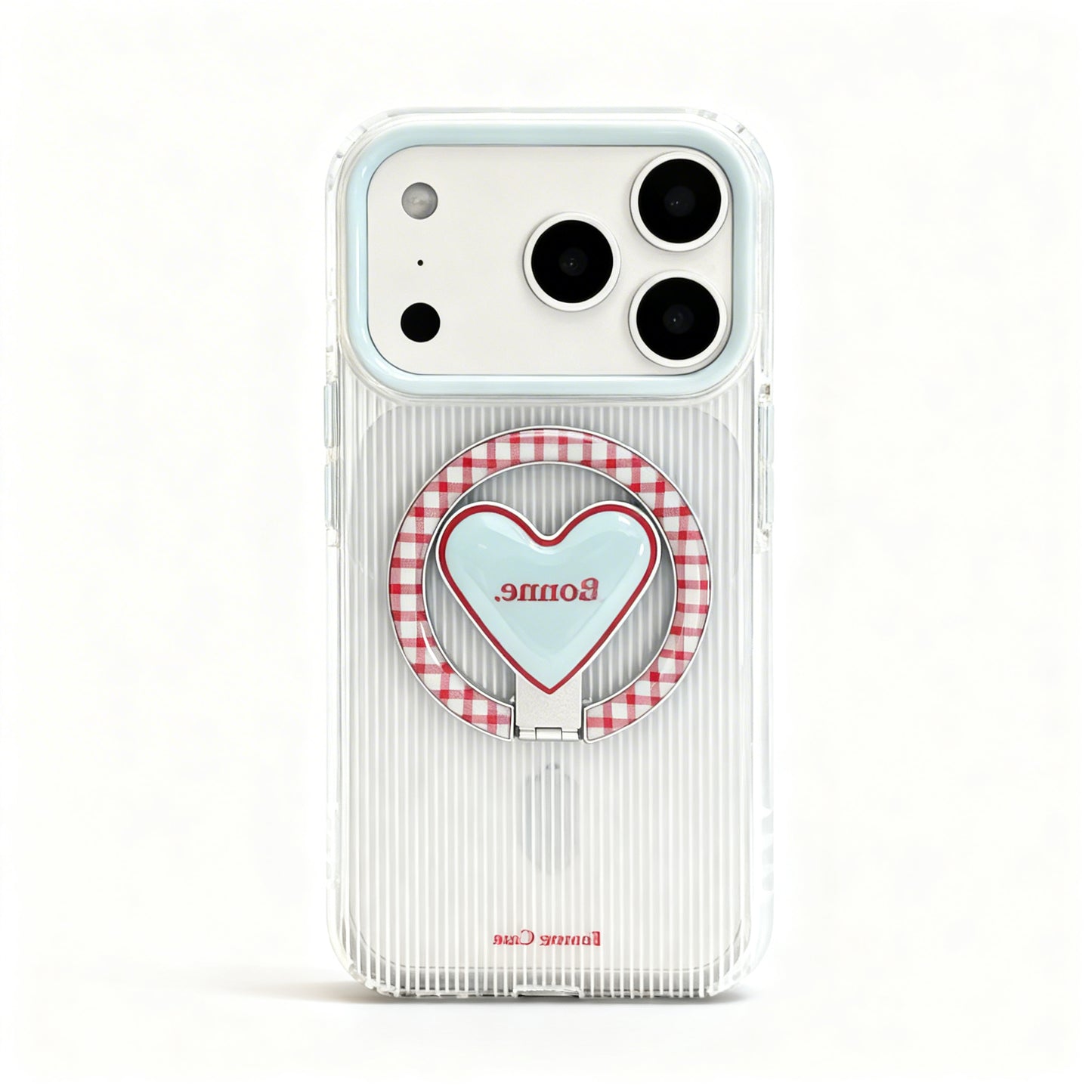Transparent Star Design Soft Phone Case with Stand for iPhone