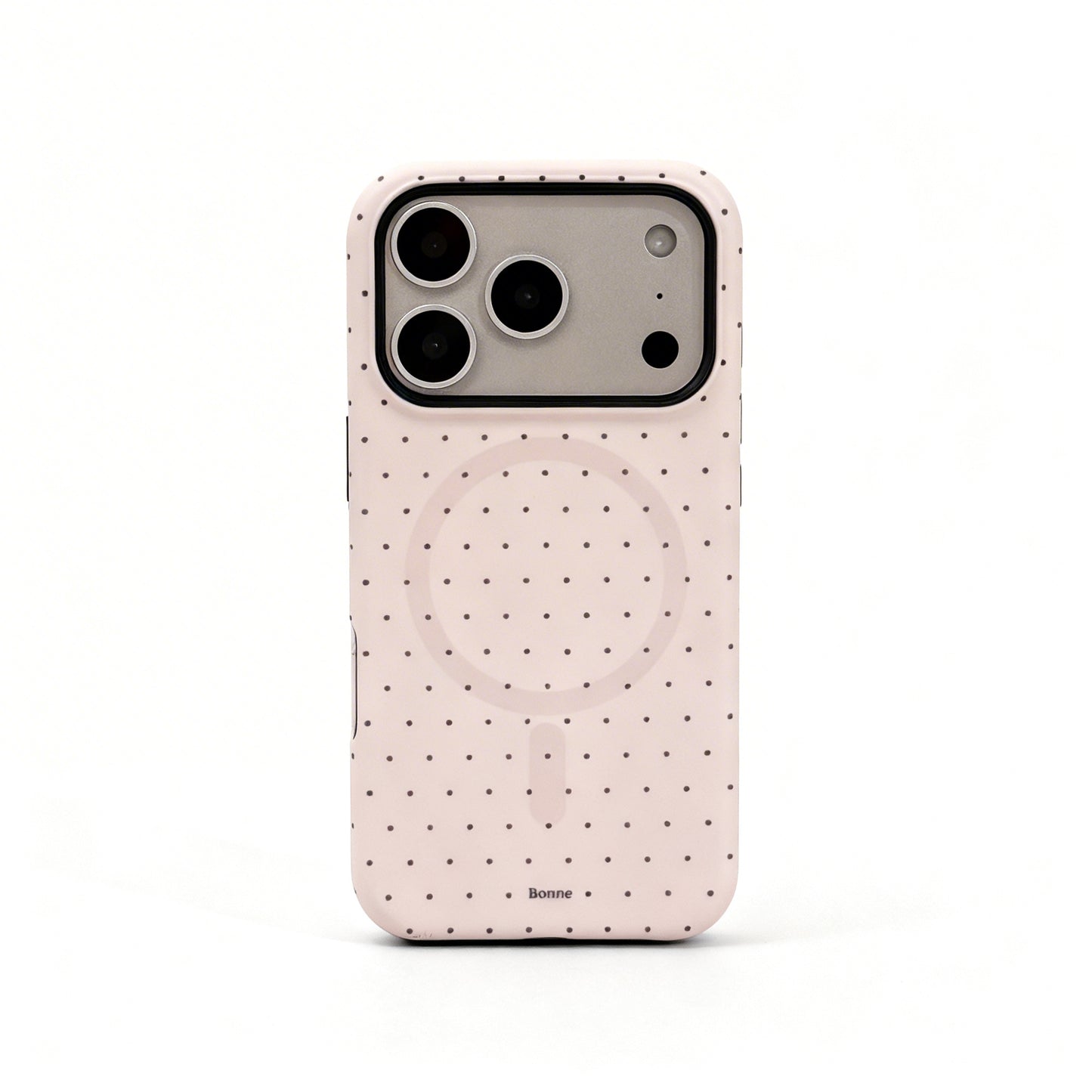 Pink Pearl Bow Magnetic Stand Phone Case for iPhone