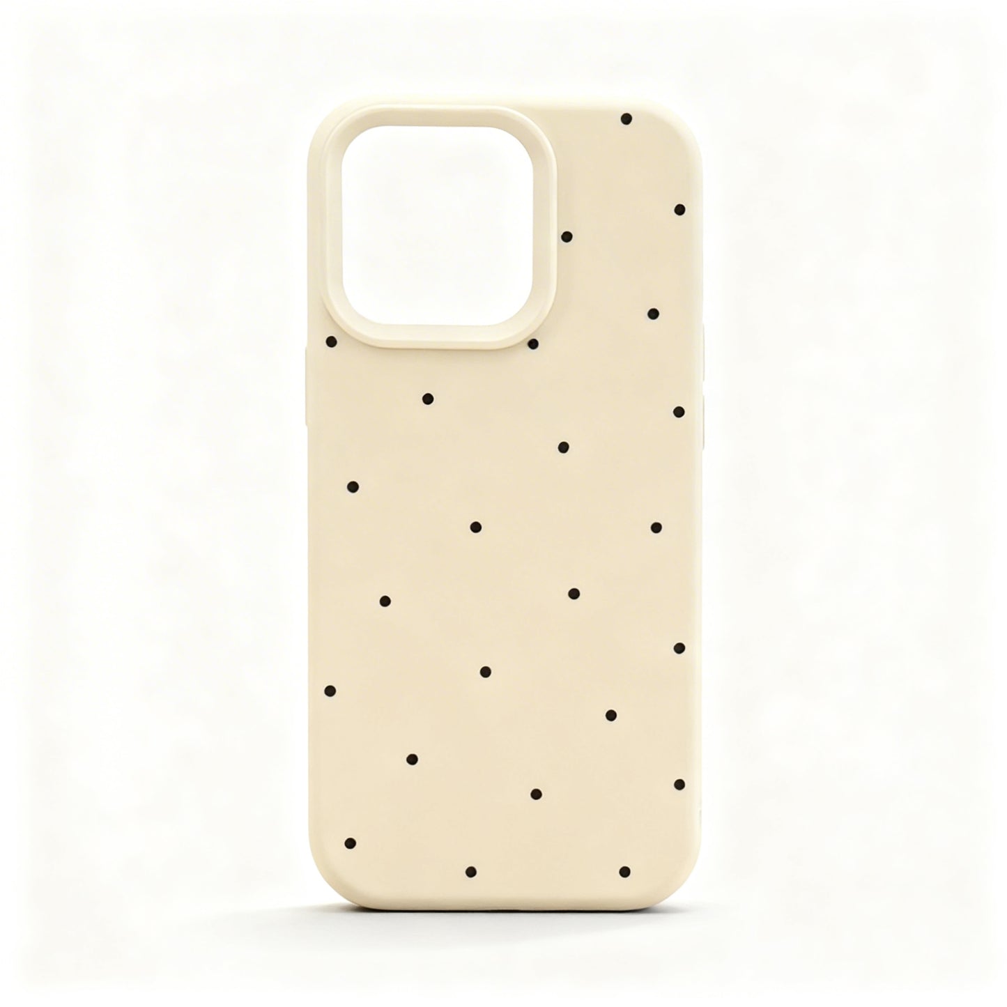 Vintage Cream Polka Dot Soft Phone Case with Stand for iPhone