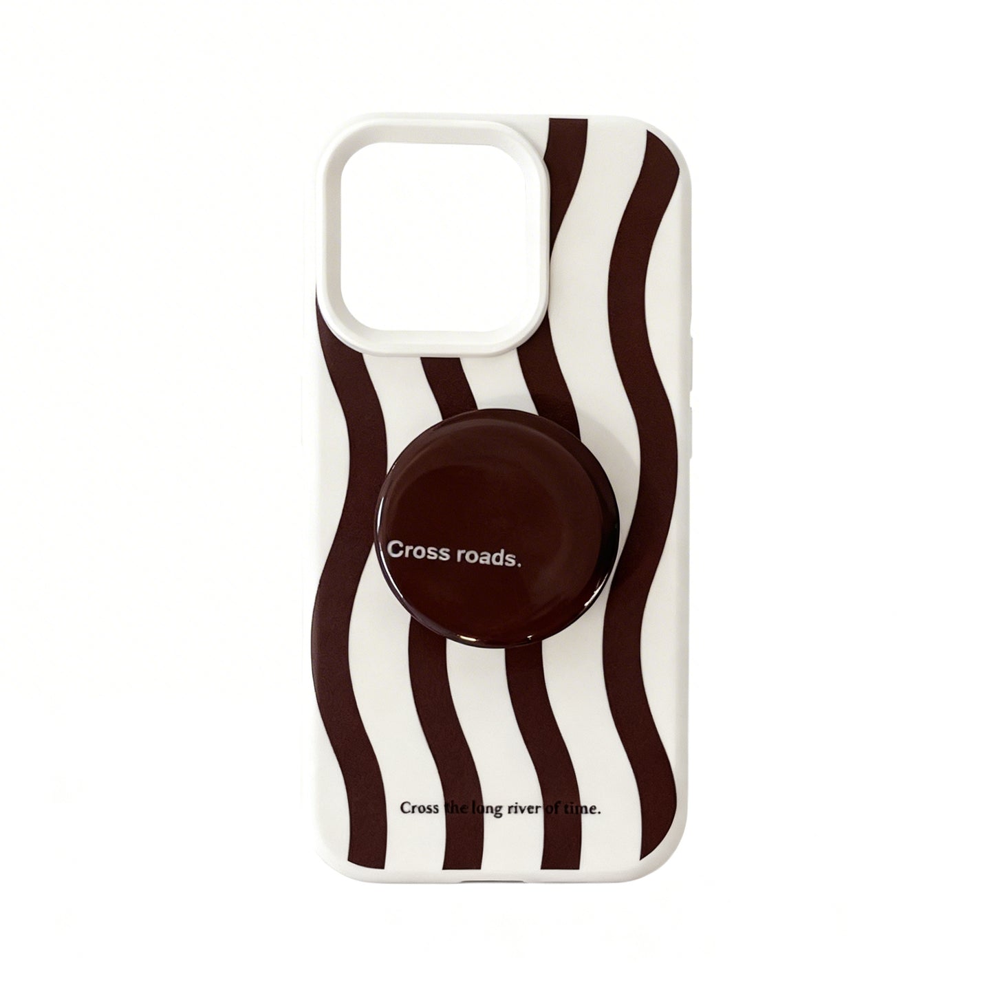 Vintage Cream Polka Dot Soft Phone Case with Stand for iPhone